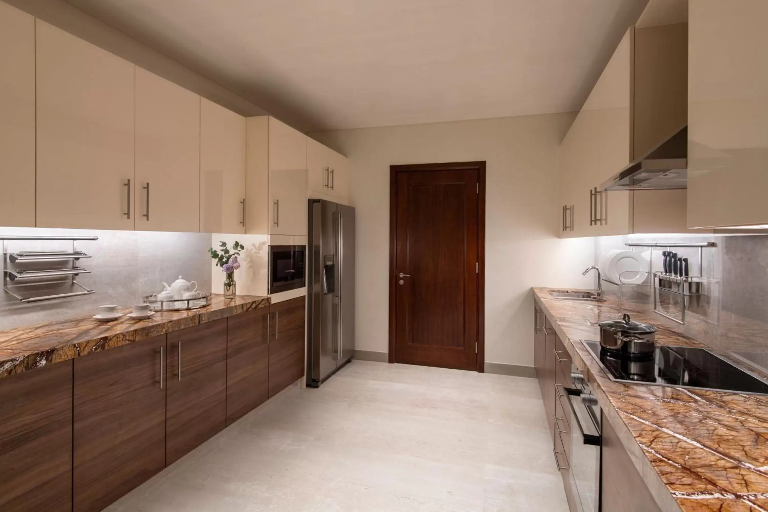 Bedroom, Kitchen/Kitchenette in The St Regis Marsa Arabia Island, The Pearl Qatar
