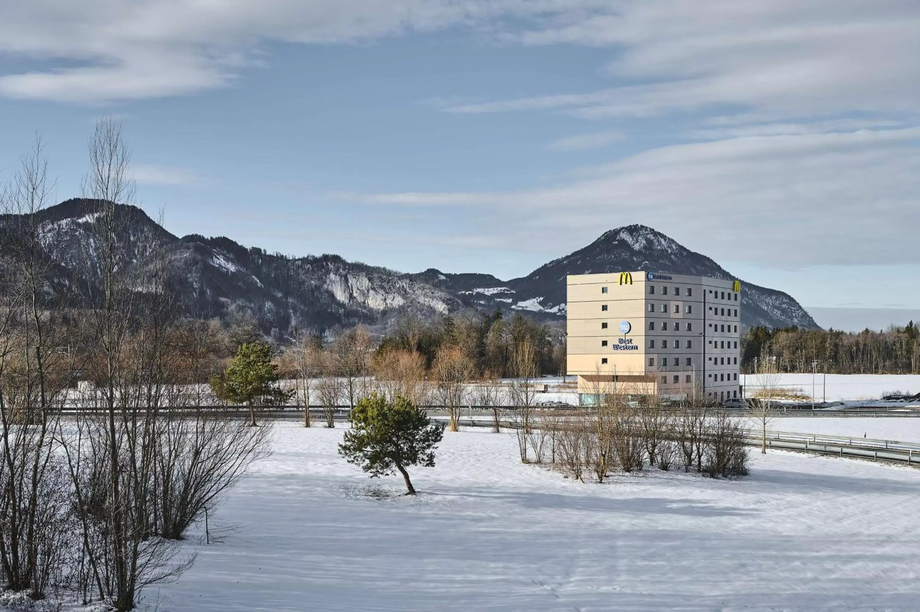 Property building, Winter in Best Western Hotel Kiefersfelden