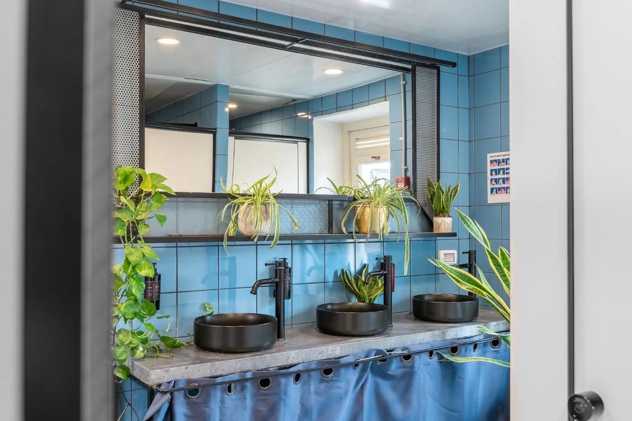 Bathroom, Kitchen/Kitchenette in Selina Neve Tzedek Tel Aviv