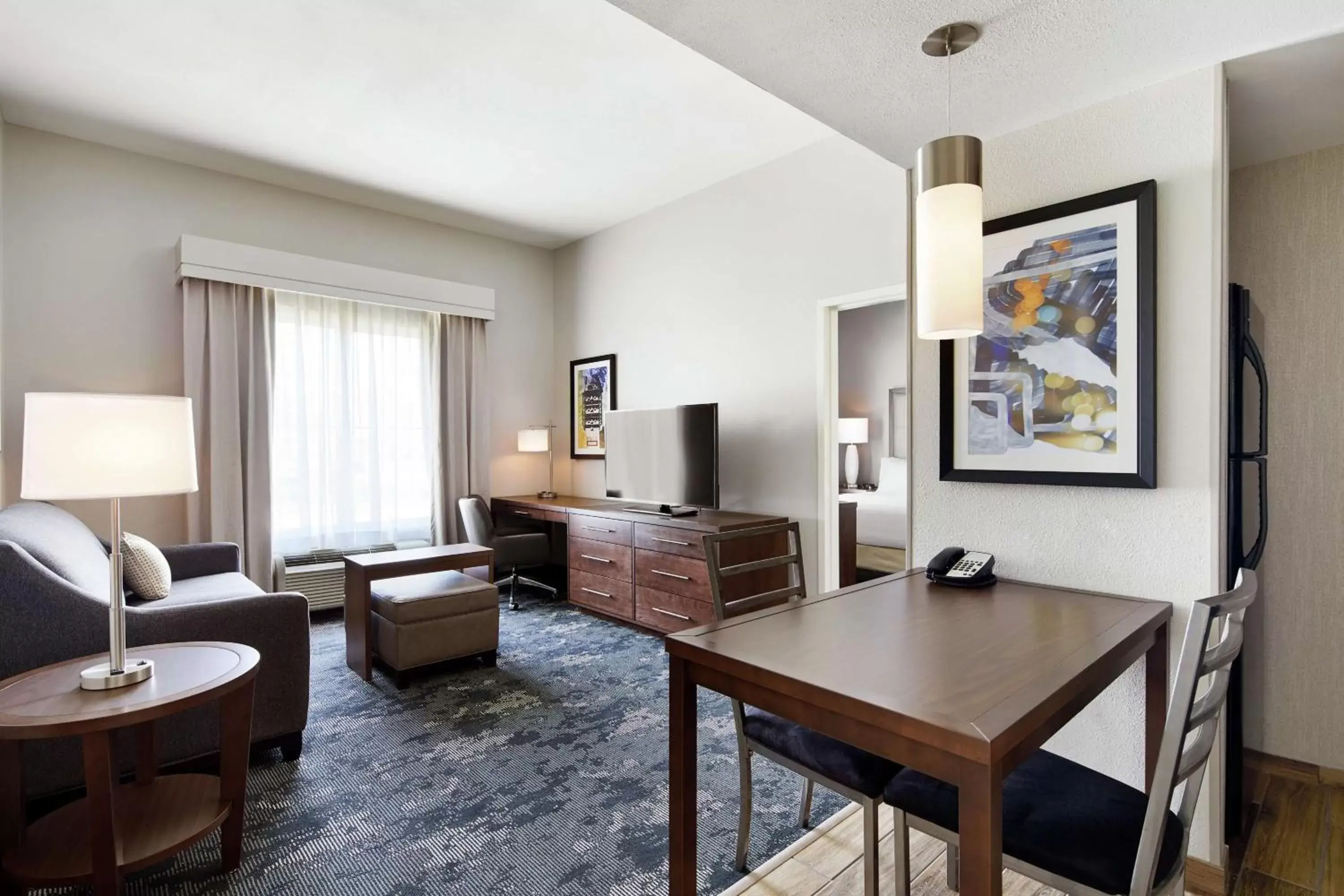 Living room, Seating Area in Homewood Suites Champaign-Urbana