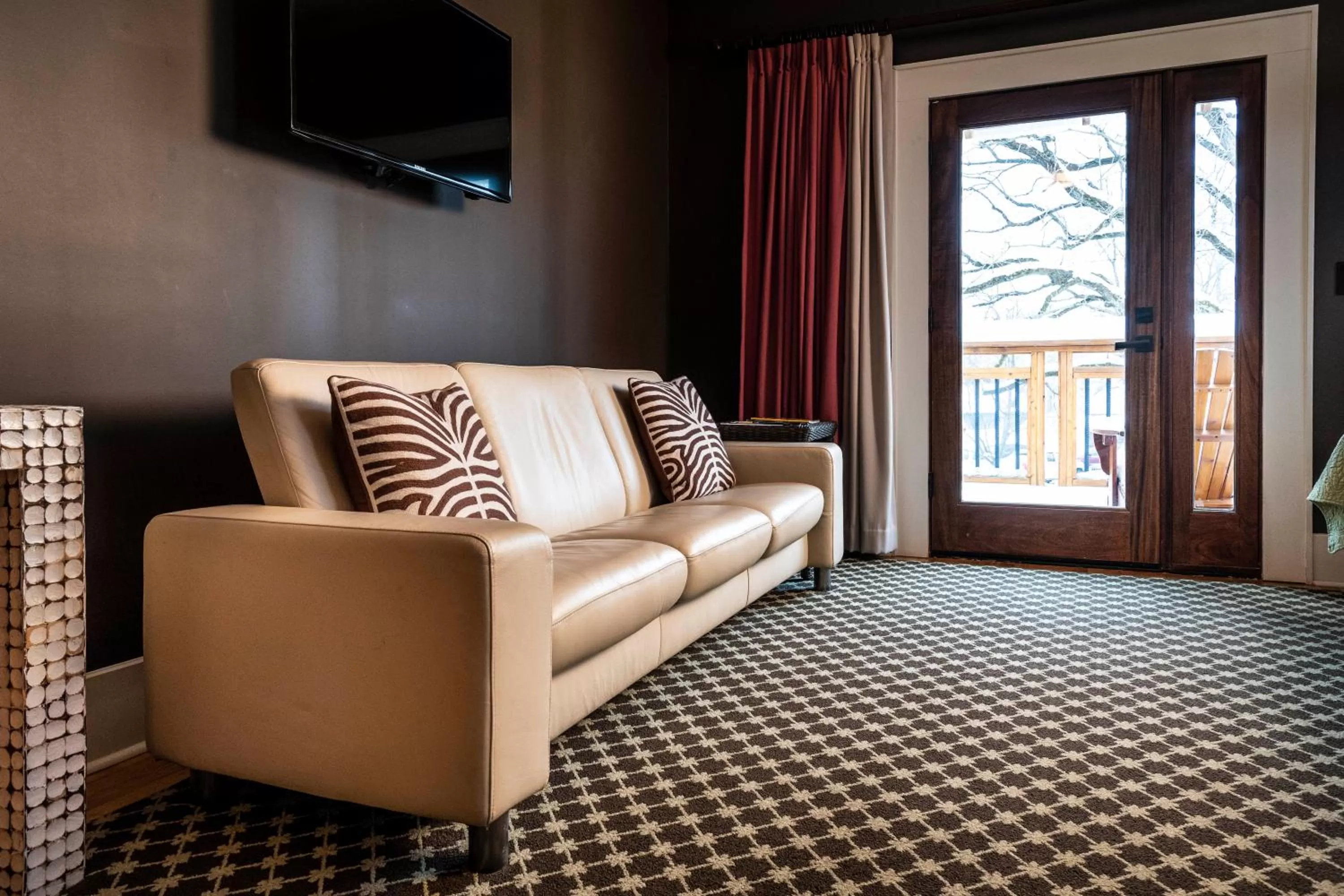 Seating area in Hotel Broad Ripple