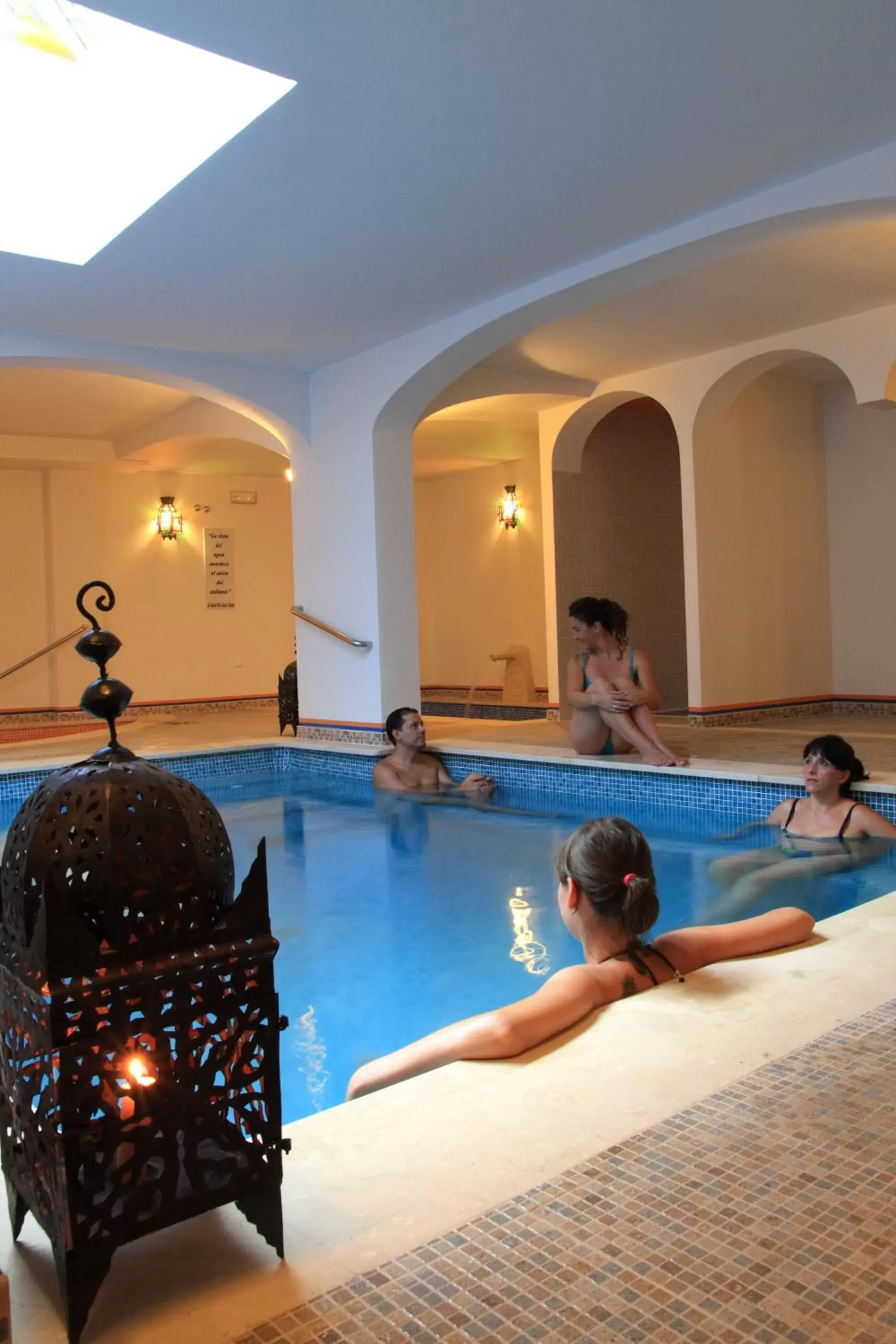 Steam room, Swimming Pool in Casa Baños de la Villa