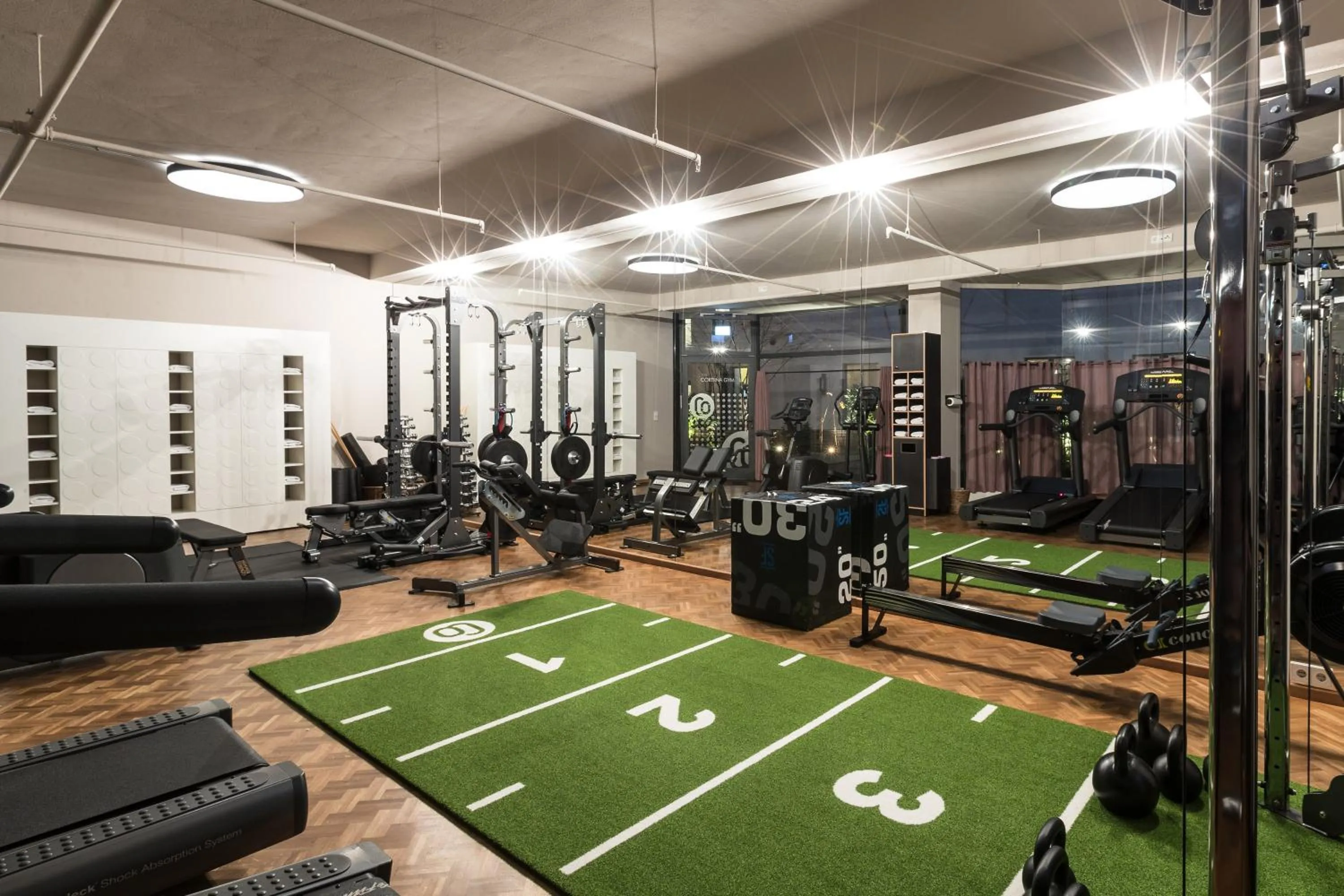 Fitness centre/facilities in CORTIINA Hotel