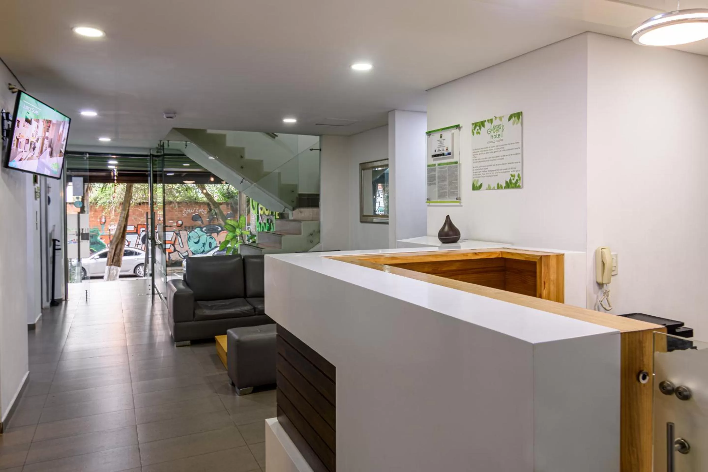 Lobby or reception in Lleras Green Hotel