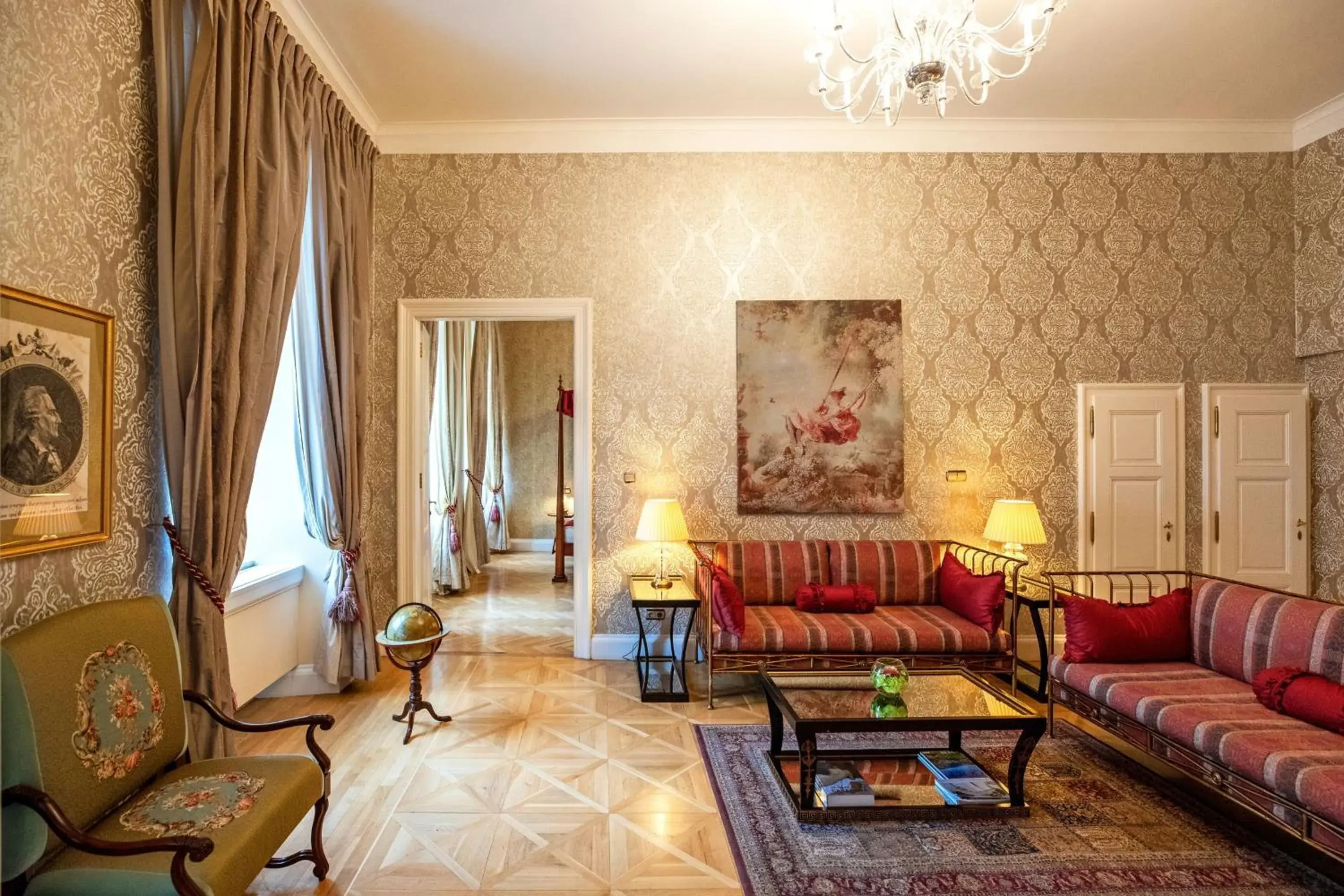Living room, Seating Area in The Mozart Prague