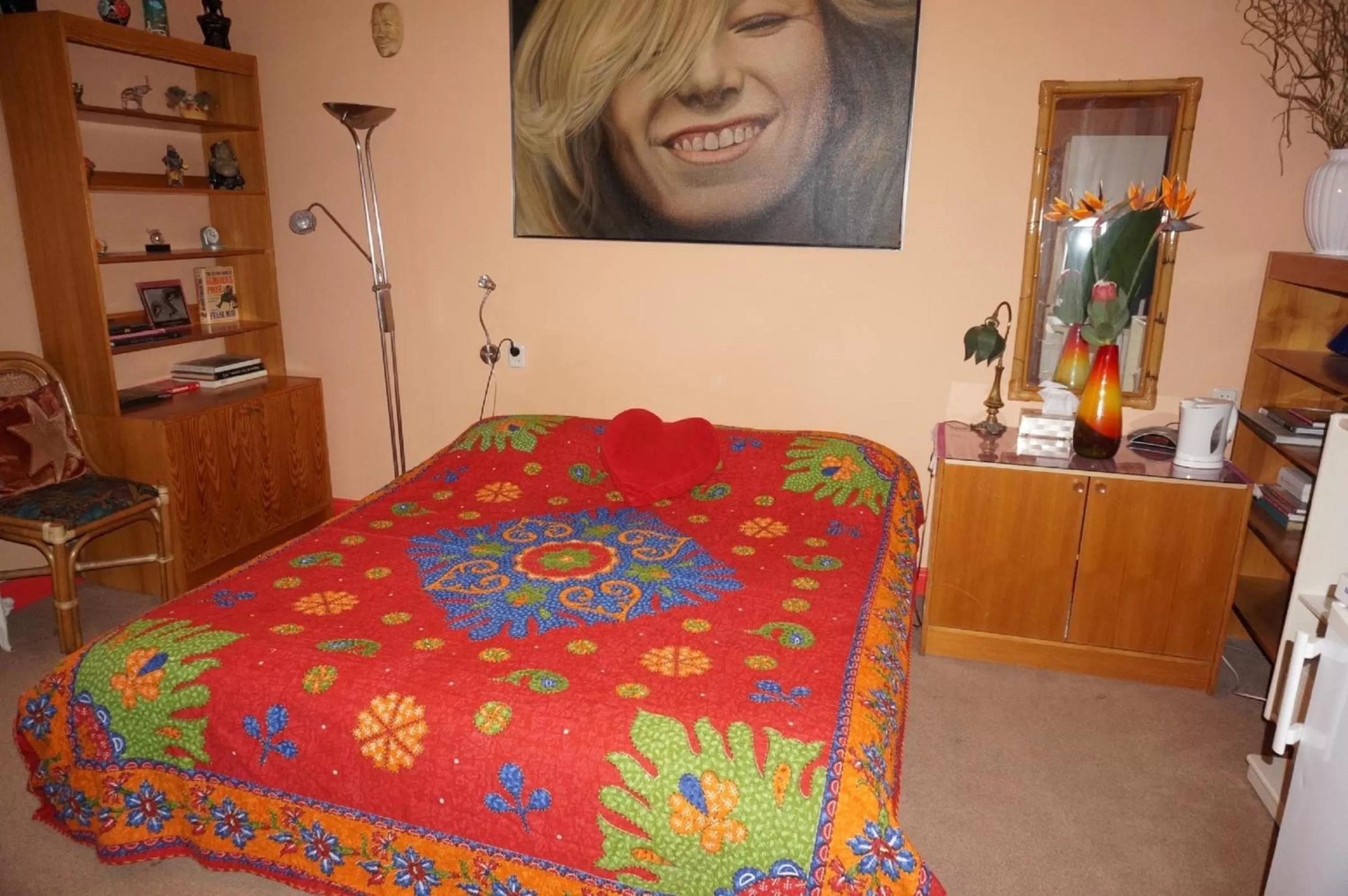 Bed in Xaviera's Bed and Breakfast