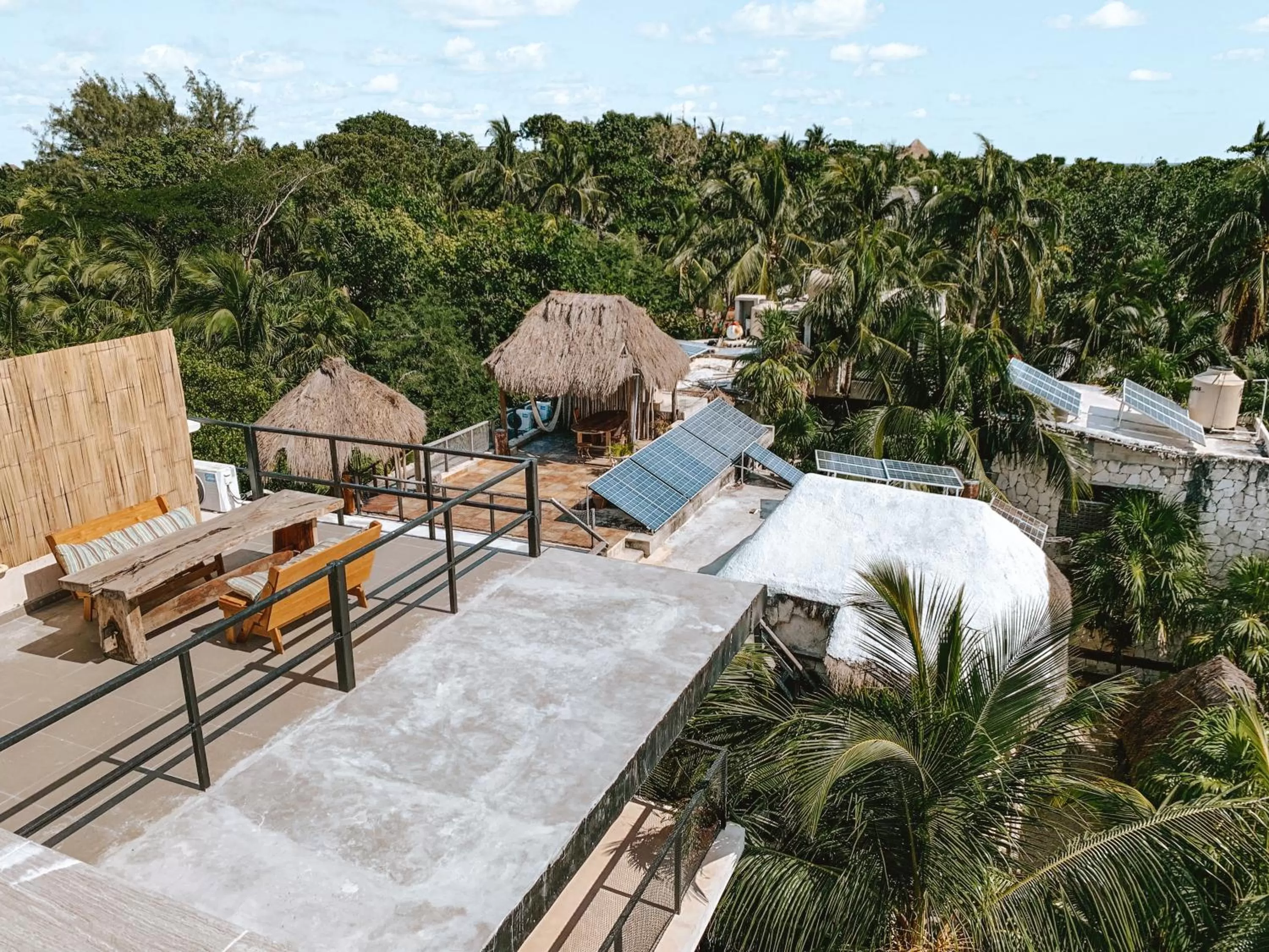 Bird's eye view in Suites Tulum