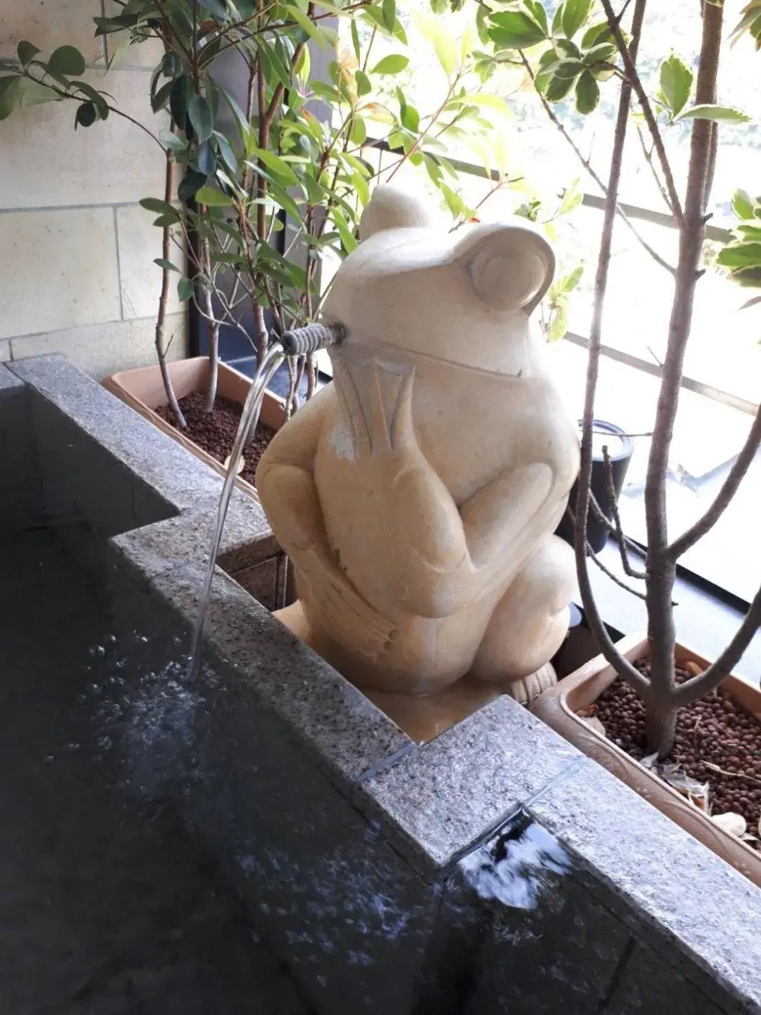 Hot Spring Bath in Balinese onsen ryokan Hakone Airu