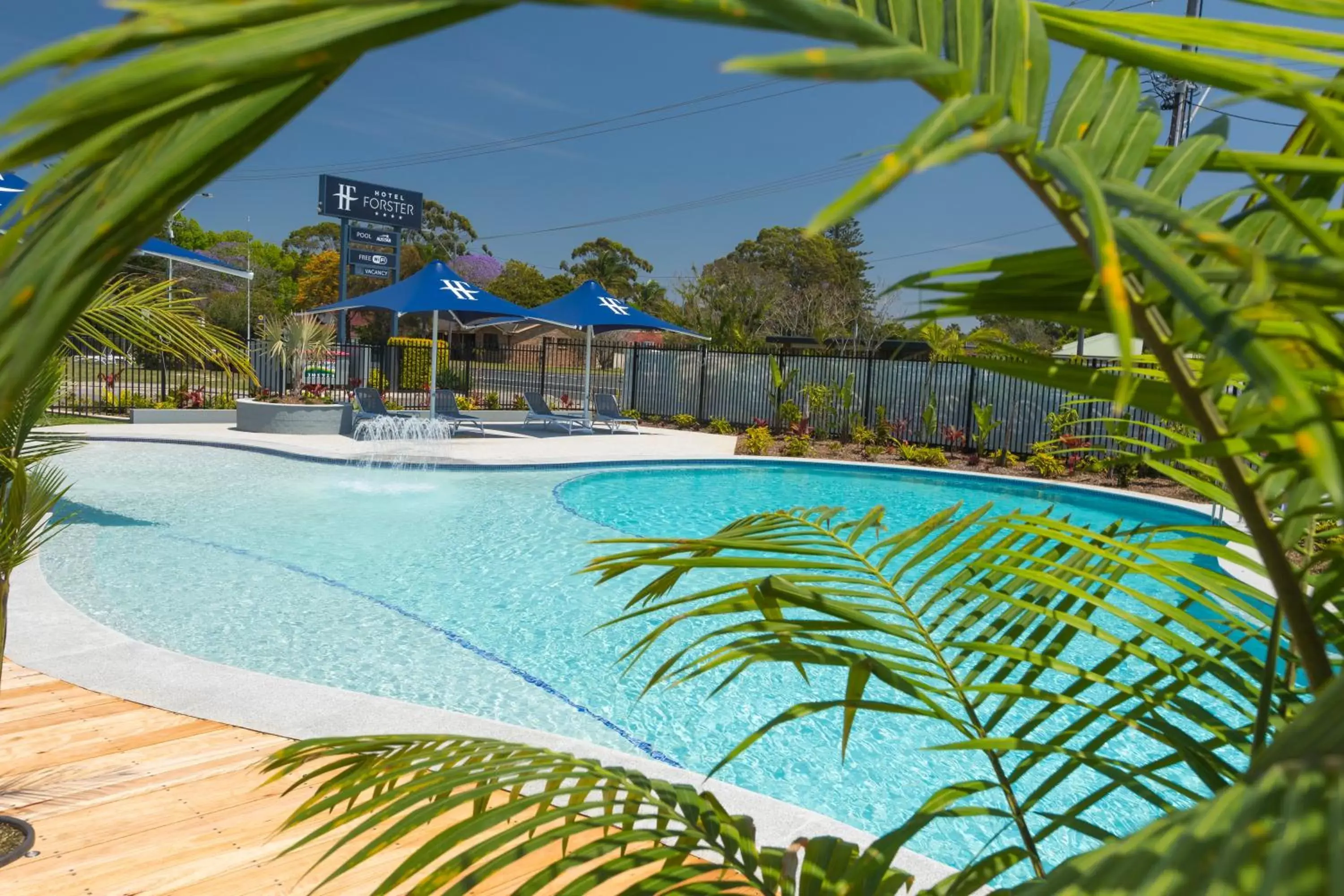 Garden view, Swimming Pool in Hotel Forster