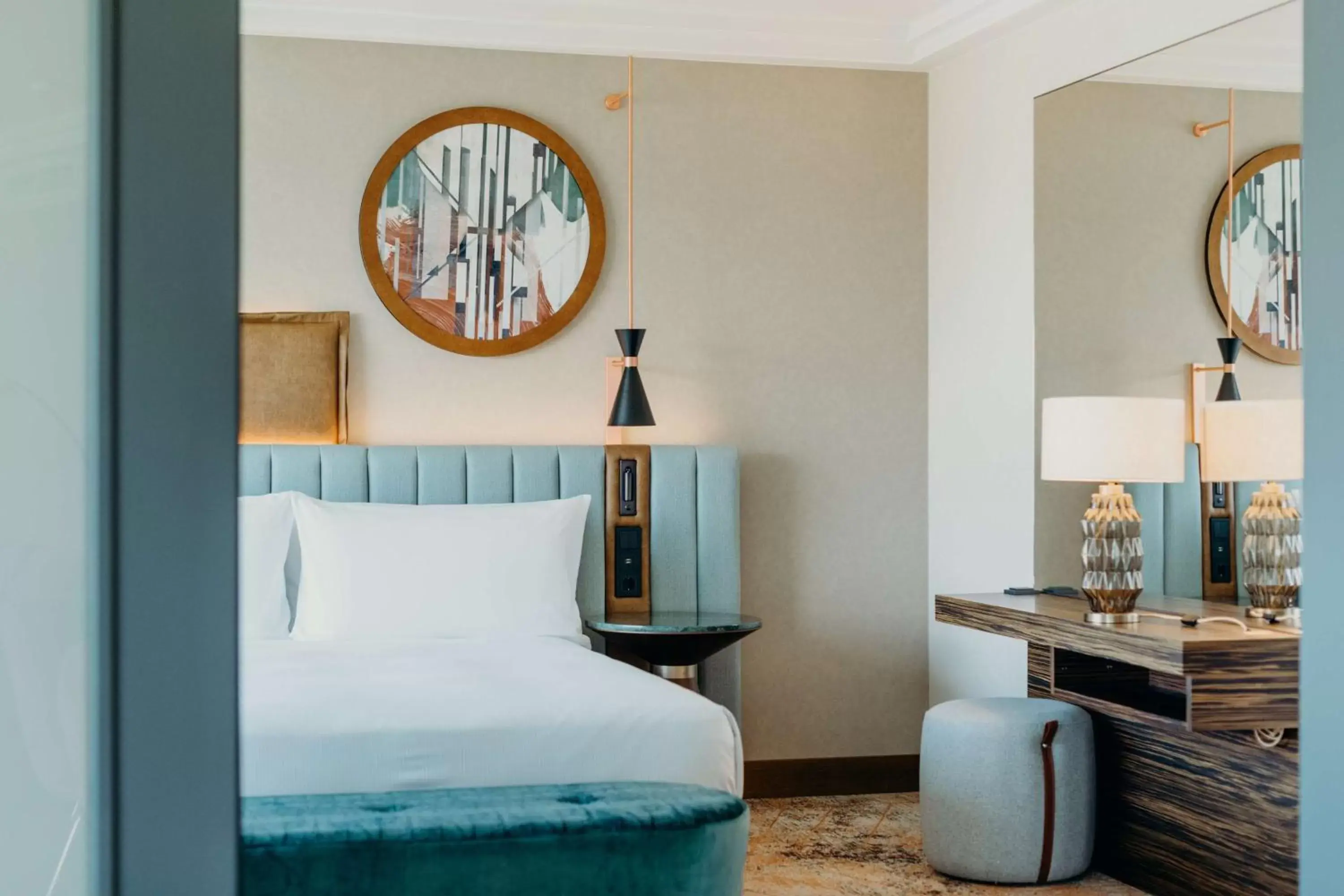 Bed in Hilton Frankfurt City Centre Bed in Hilton Frankfurt City Centre