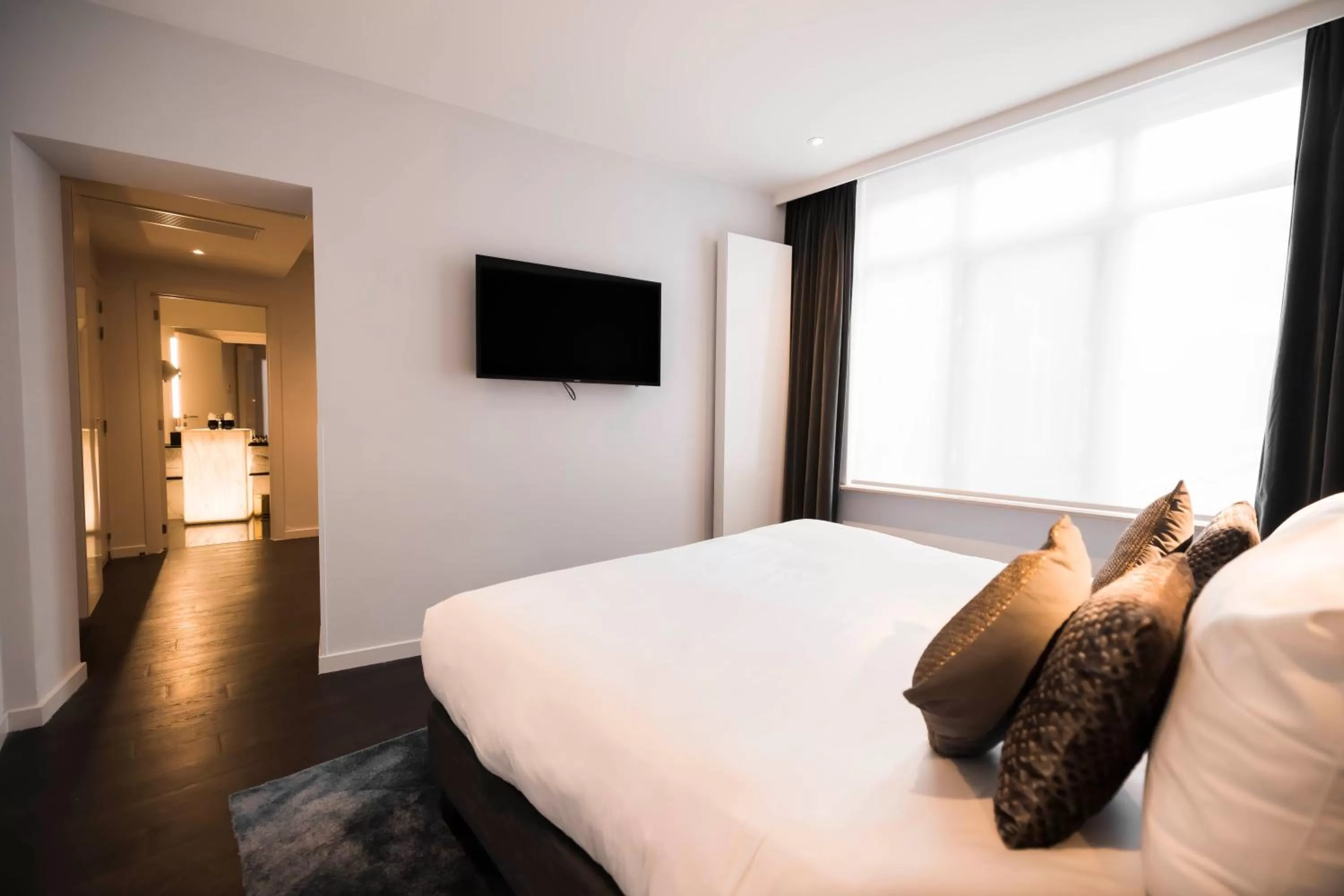 Bed in Boutique Hotel Sablon by CW Hotel Collection