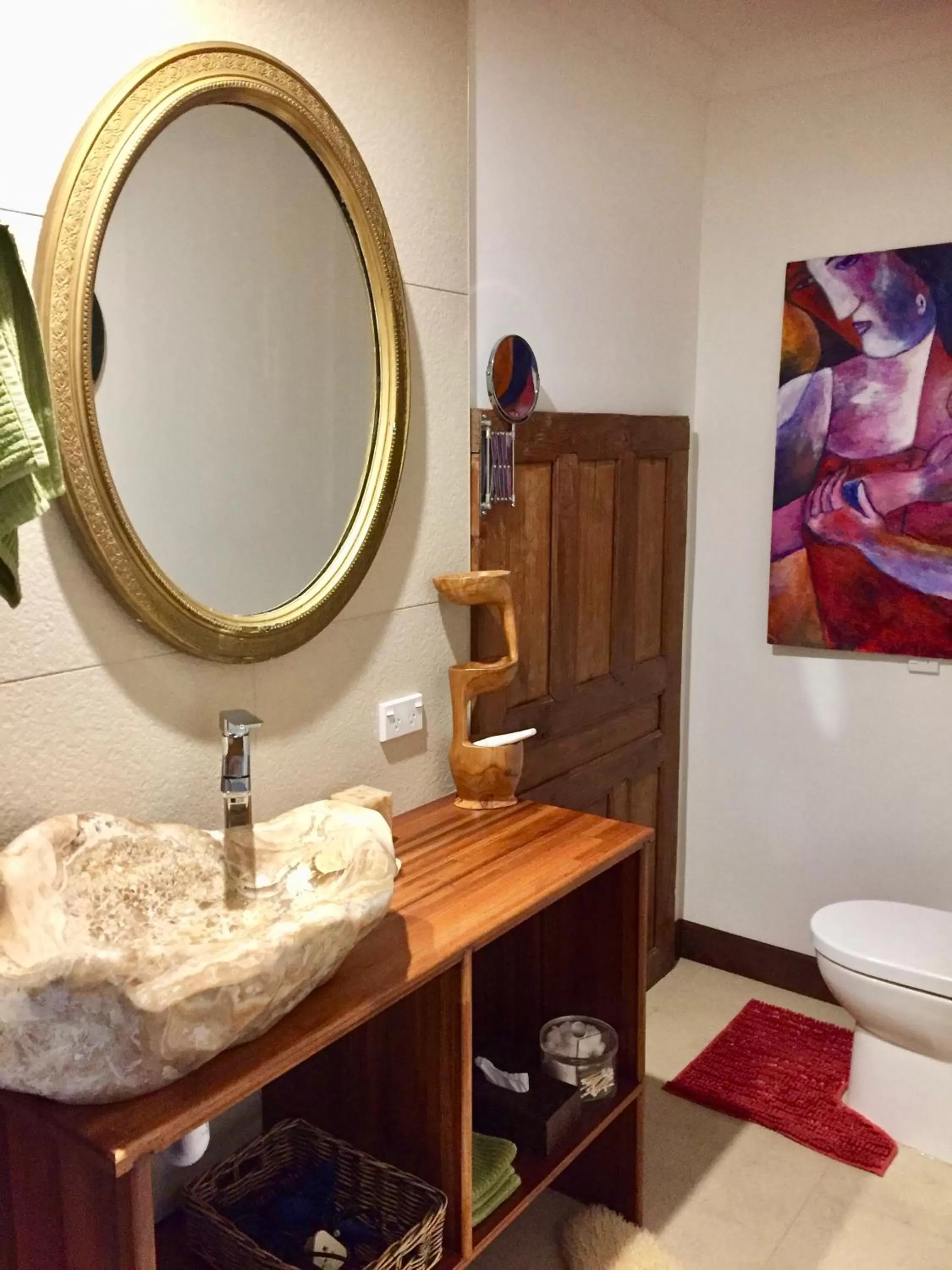 Bathroom in Bali with a twist
