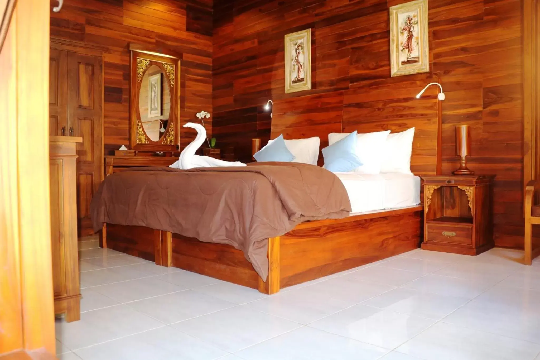 Bed in Pemedal Beach Resort
