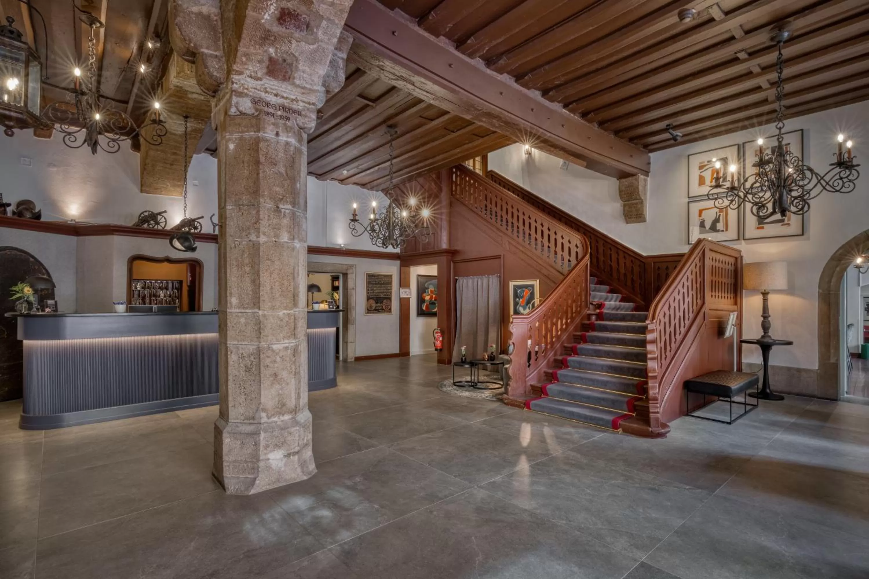 Lobby or reception in Hotel Eisenhut