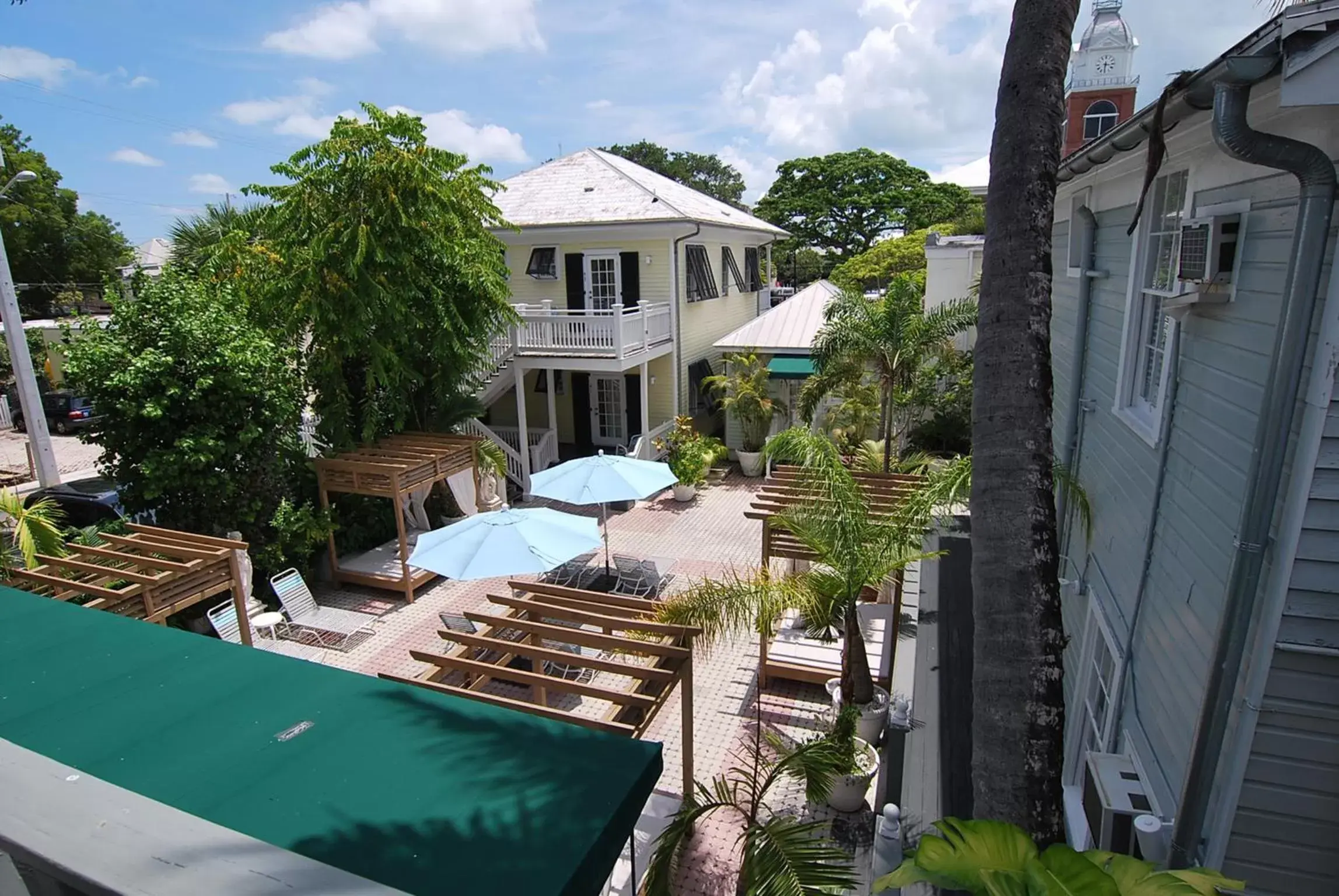 Balcony/Terrace, Pool View in The Cabana Inn Key West - Adult Exclusive