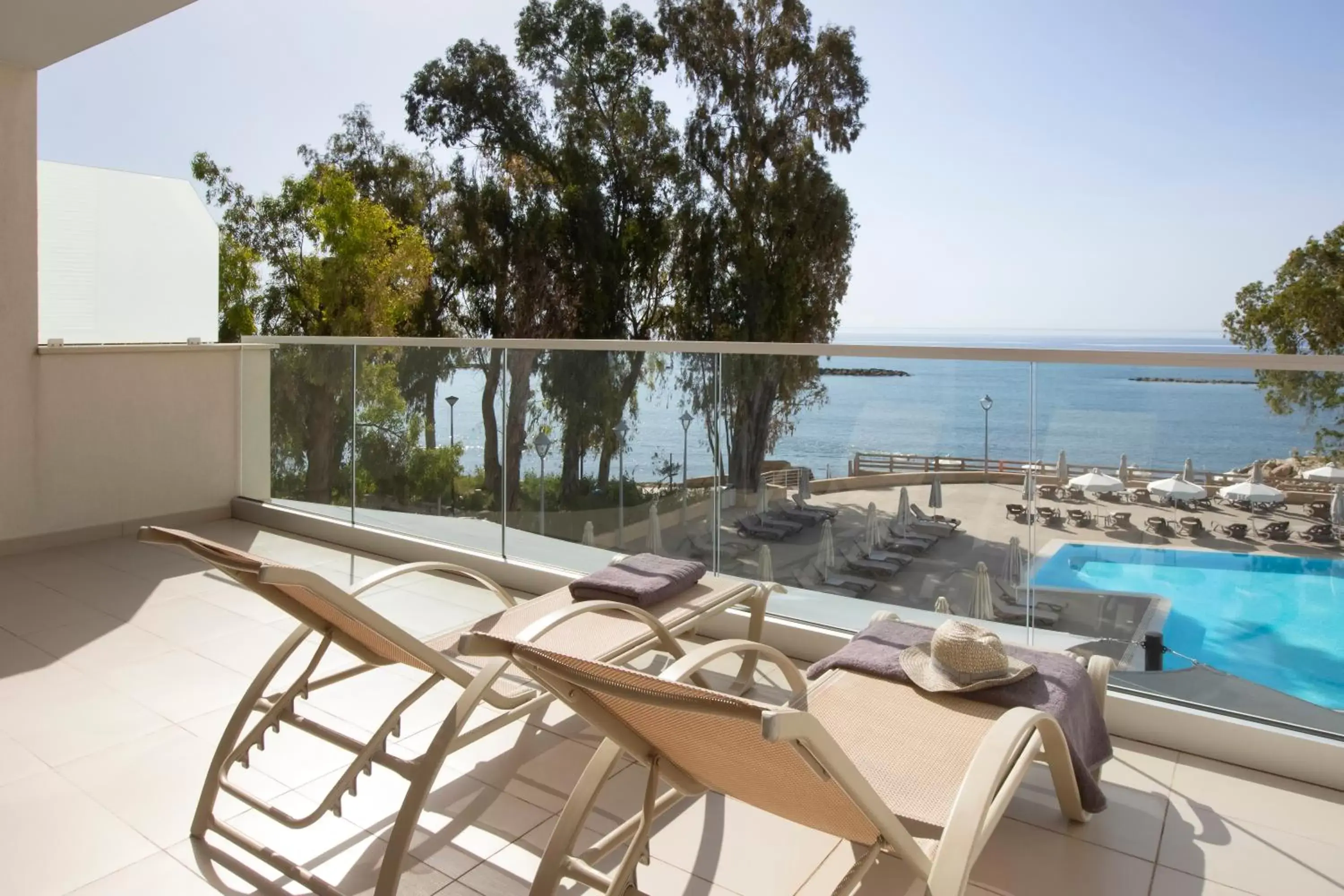 Pool view, Balcony/Terrace in Harmony Bay Hotel