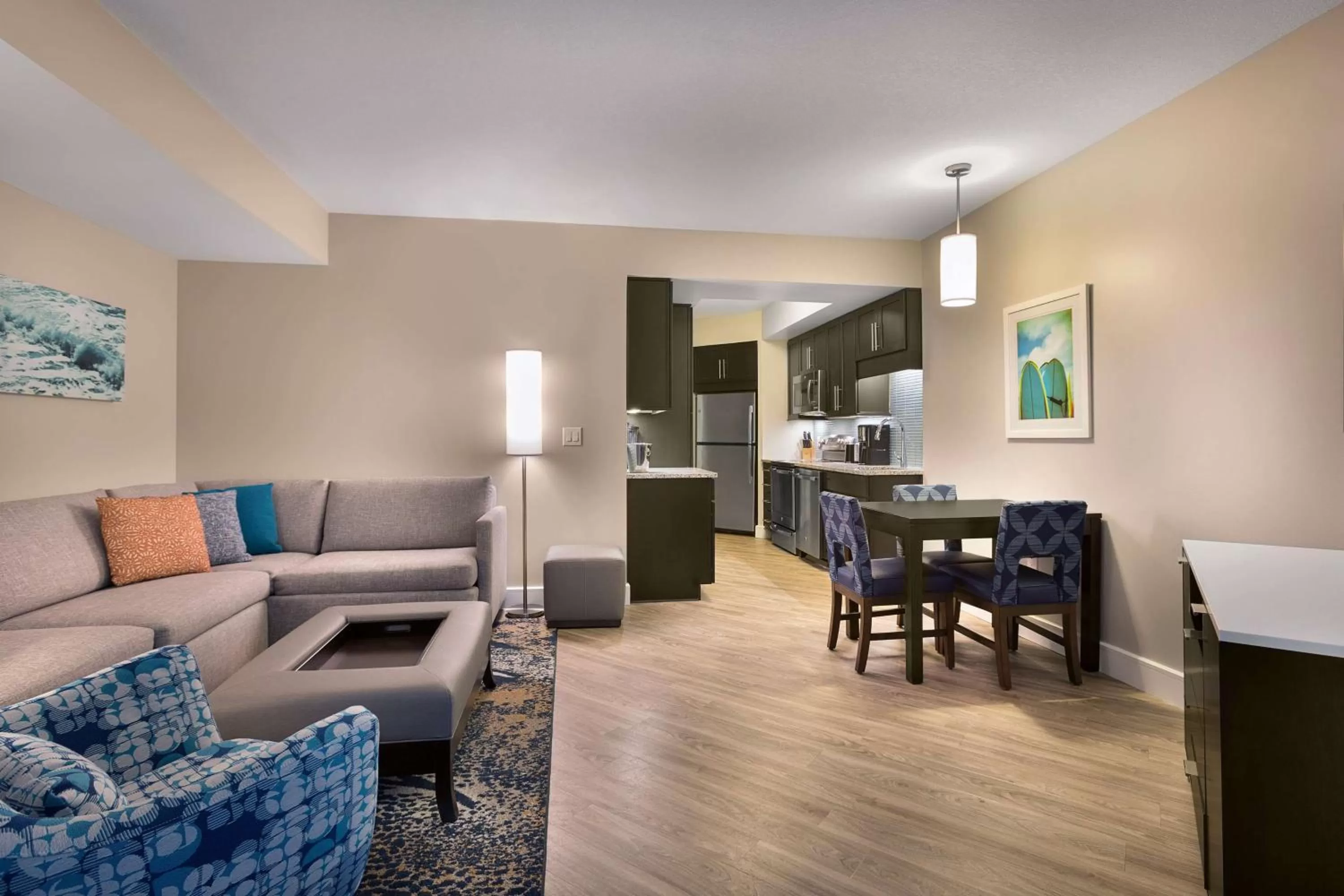 Living room in Hilton Grand Vacations Club Ocean 22 Myrtle Beach