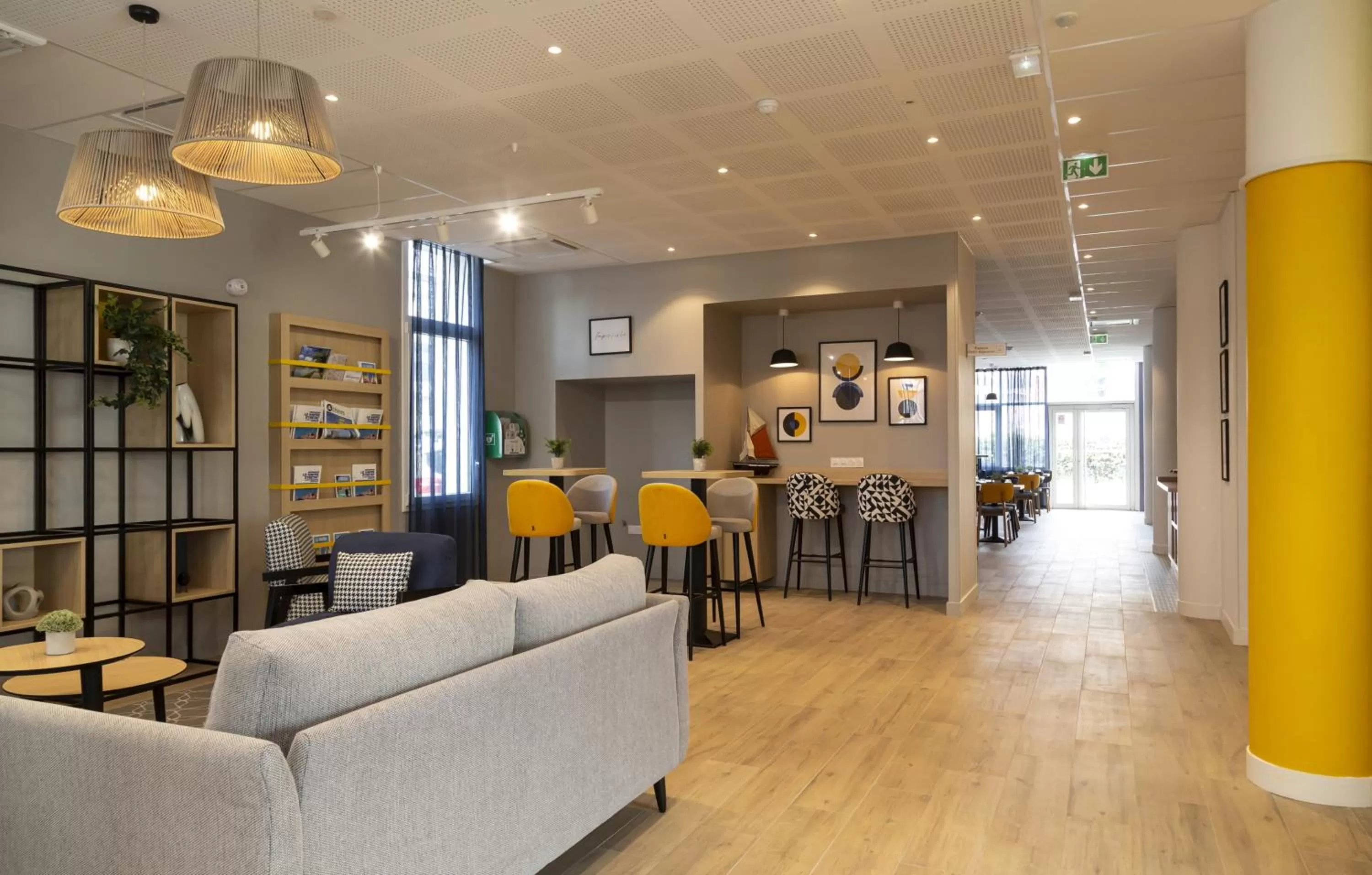 Lobby or reception in Appart Hotel Odalys City Le Havre Centre Les Docks