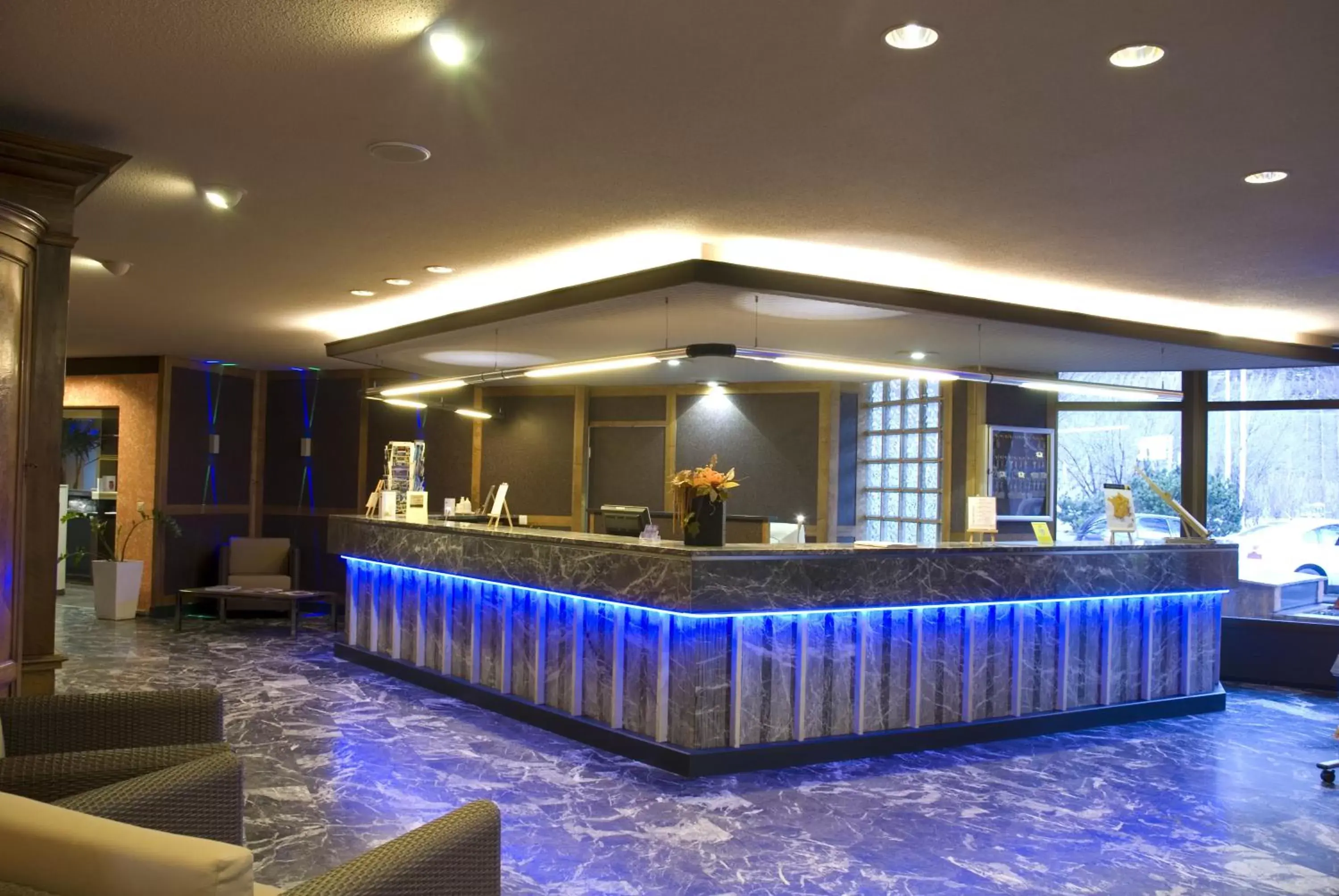 Lobby or reception in Hotel Restaurant La Porte d'Octodure