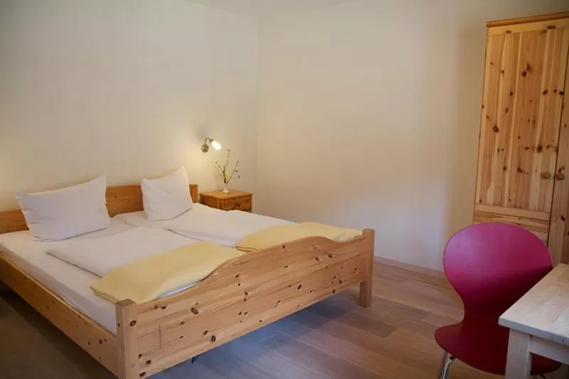 Bed in Biohotel Spöktal