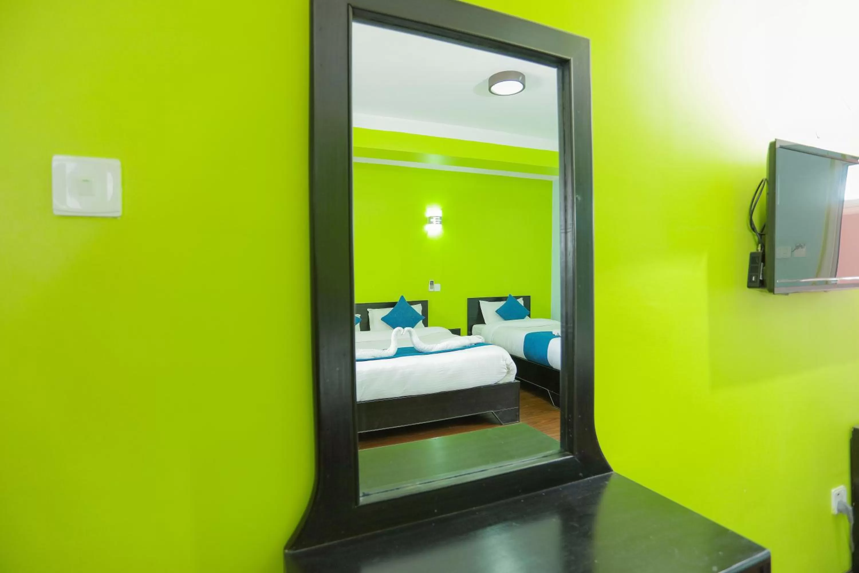 Bed in Hotel Access Nepal