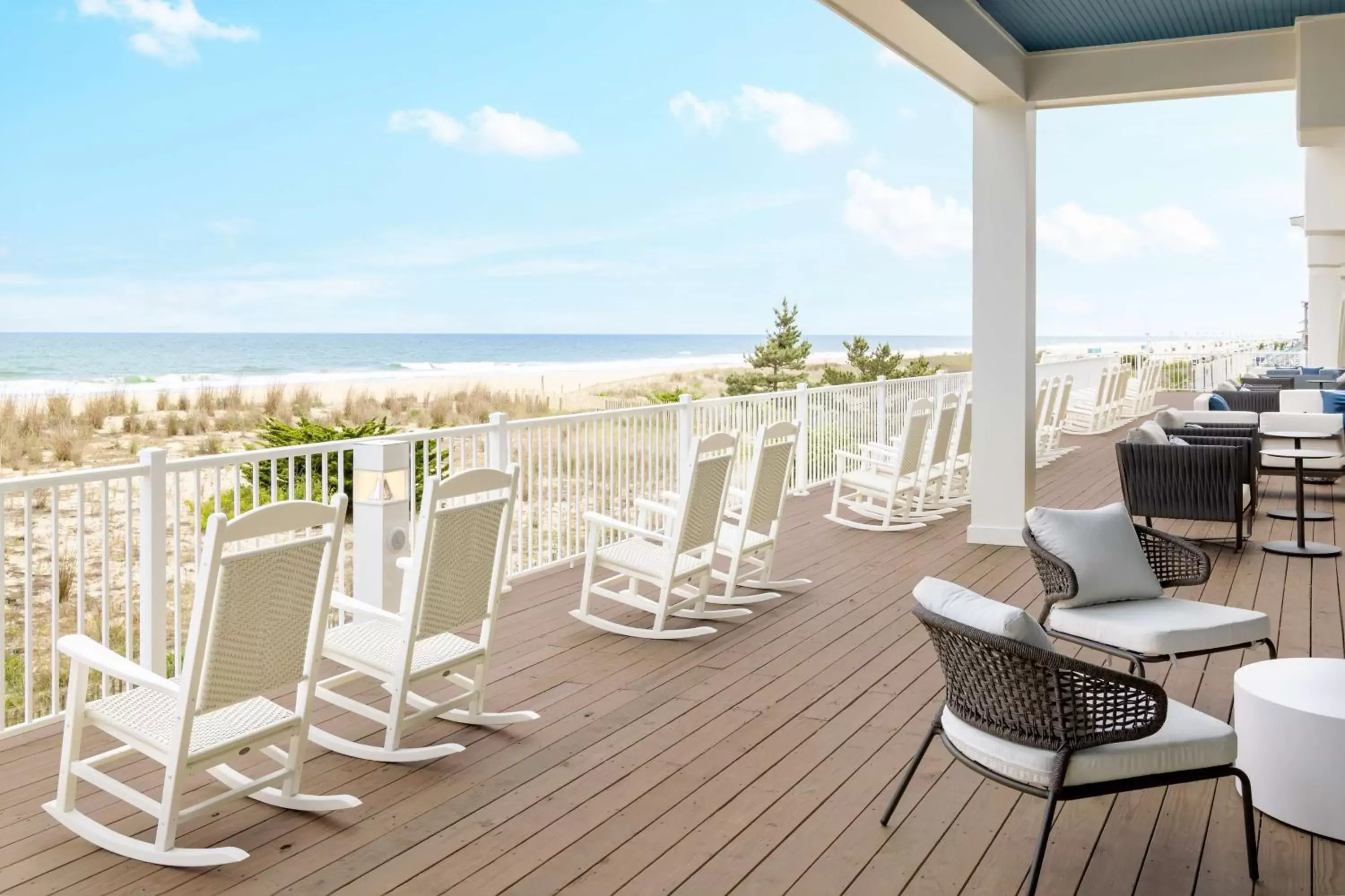 Patio, Balcony/Terrace in Hilton Garden Inn Ocean City Oceanfront
