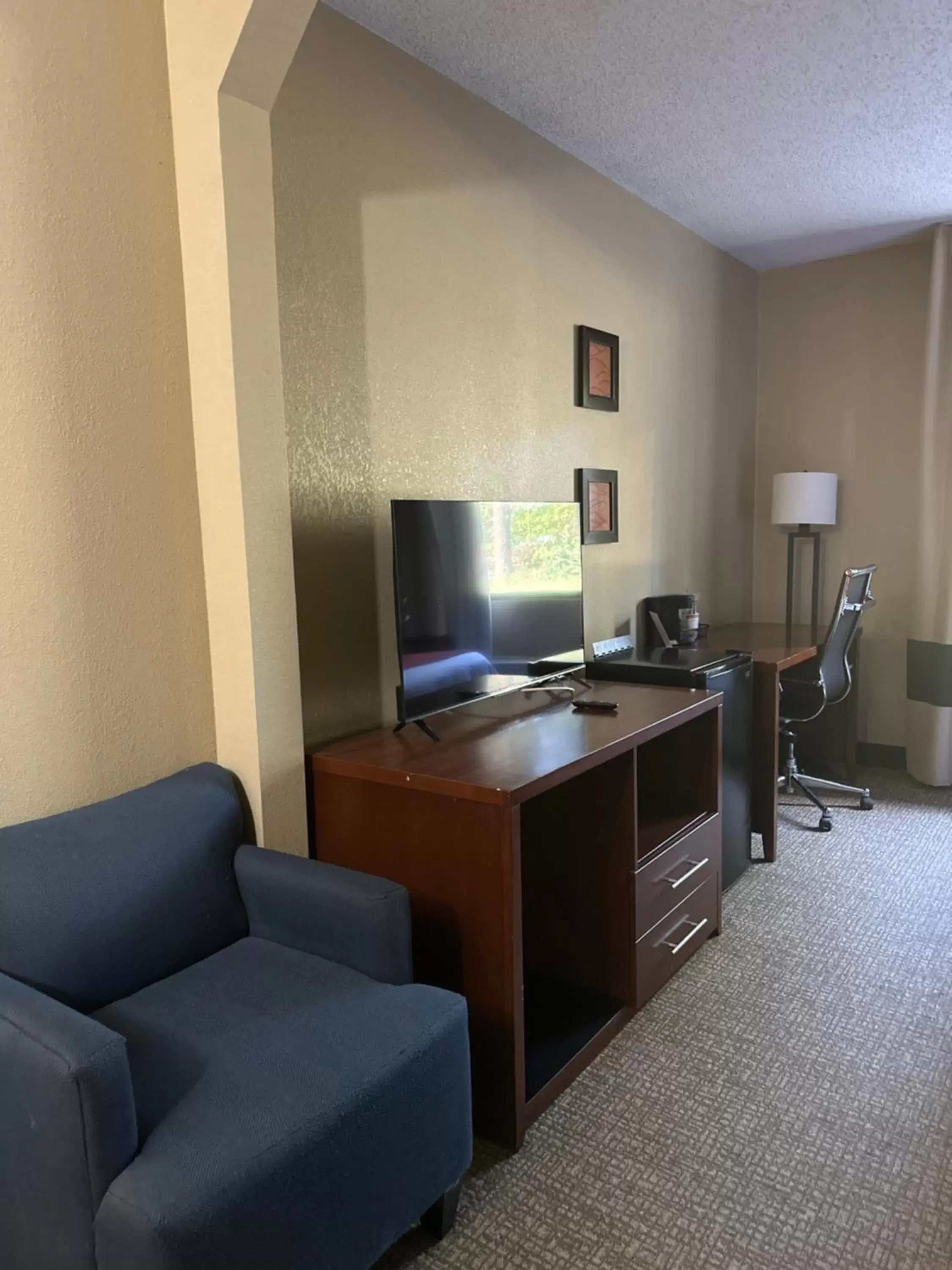 TV/Entertainment Center in Comfort Inn Bordentown near NJ Turnpike