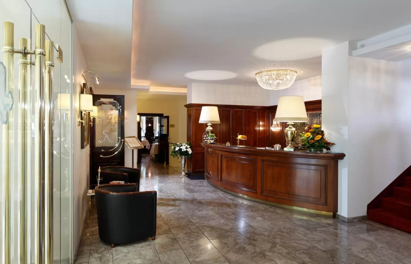 Lobby or reception in Romantik Hotel Gebhards