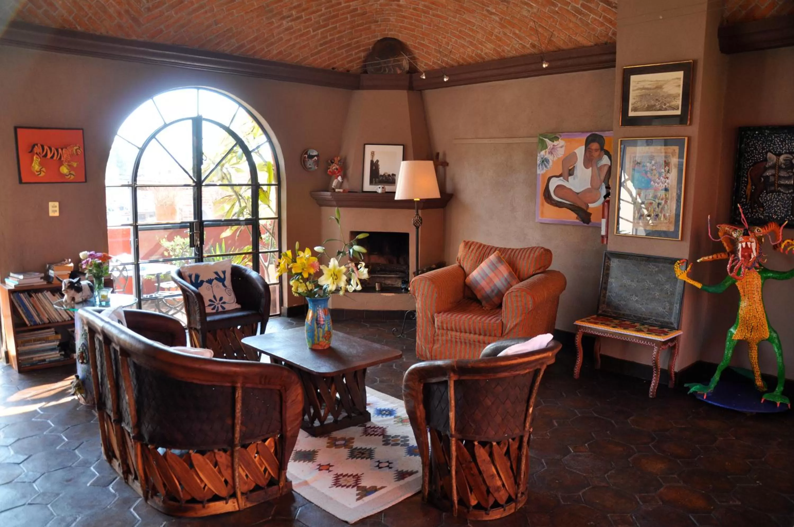 Living room in Casa de la Cuesta B&B