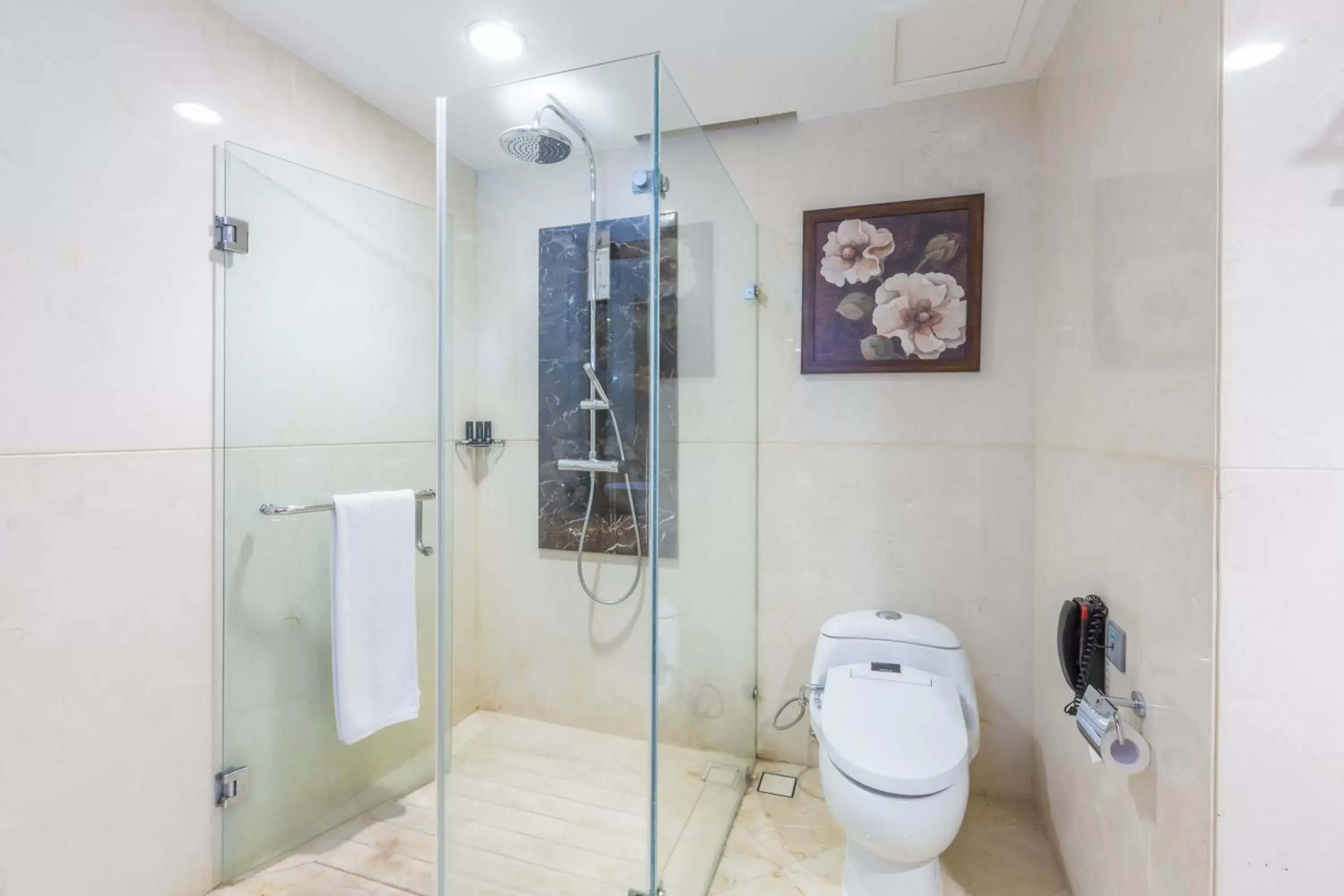 Shower, Bathroom in Wyndham Surabaya