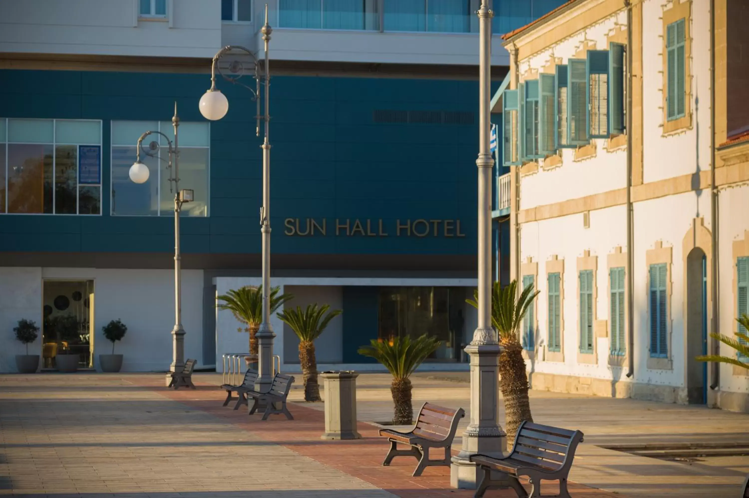 Facade/entrance in Sun Hall Hotel