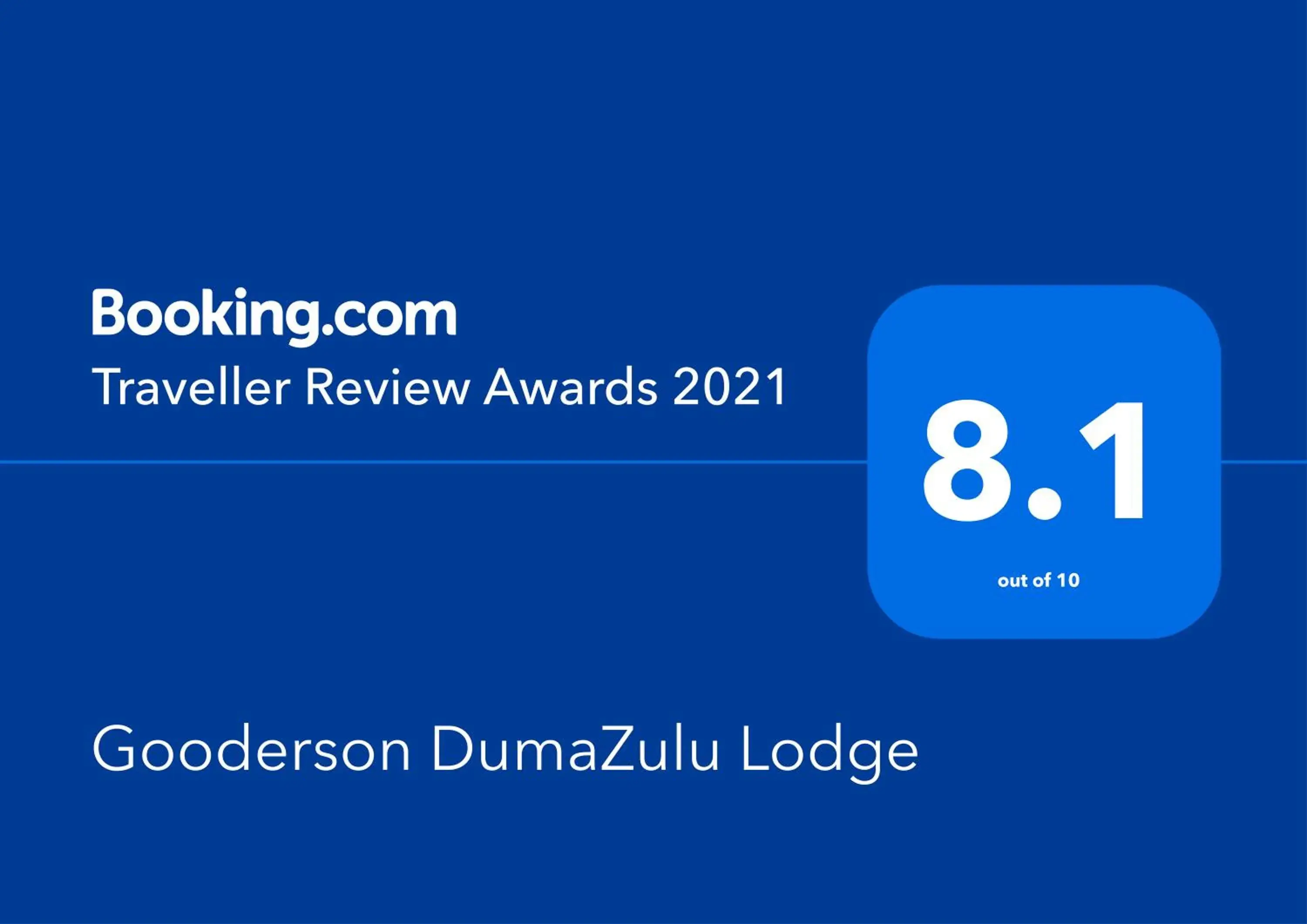 Logo/Certificate/Sign, Logo/Certificate/Sign/Award in Gooderson DumaZulu Lodge