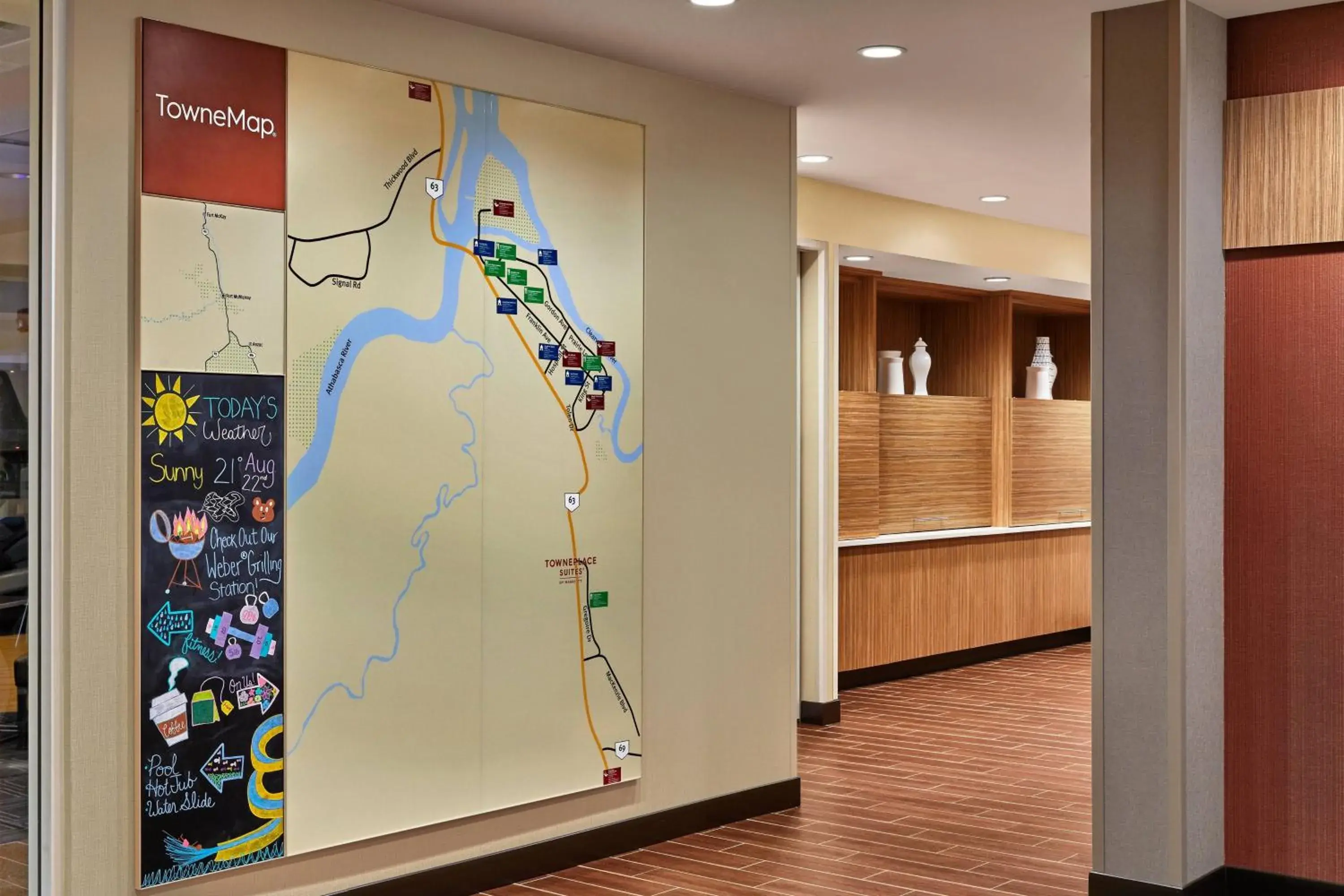 Lobby or reception in TownePlace Suites by Marriott Fort McMurray