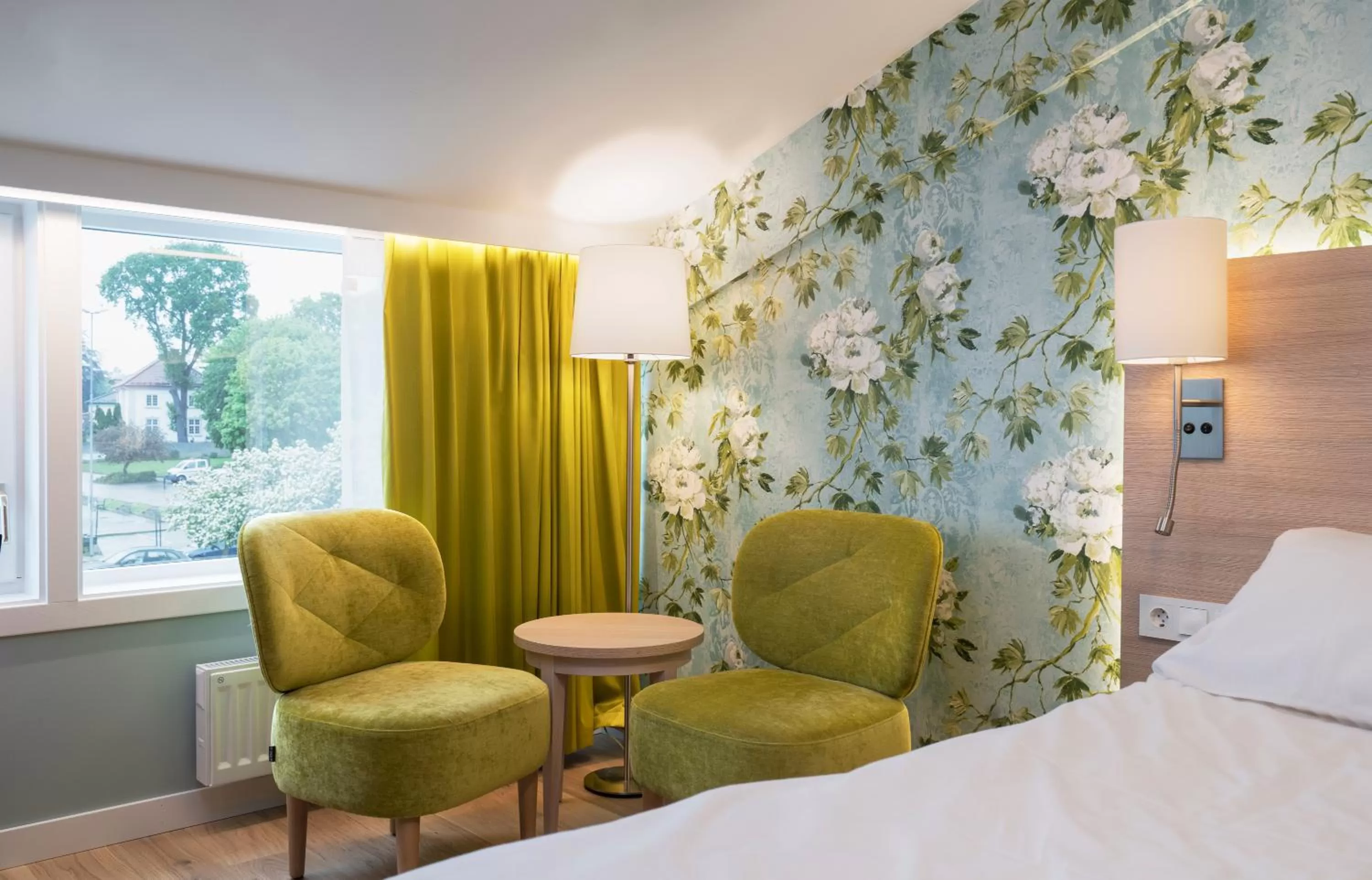 Seating area, Bed in Thon Hotel Tønsberg Brygge