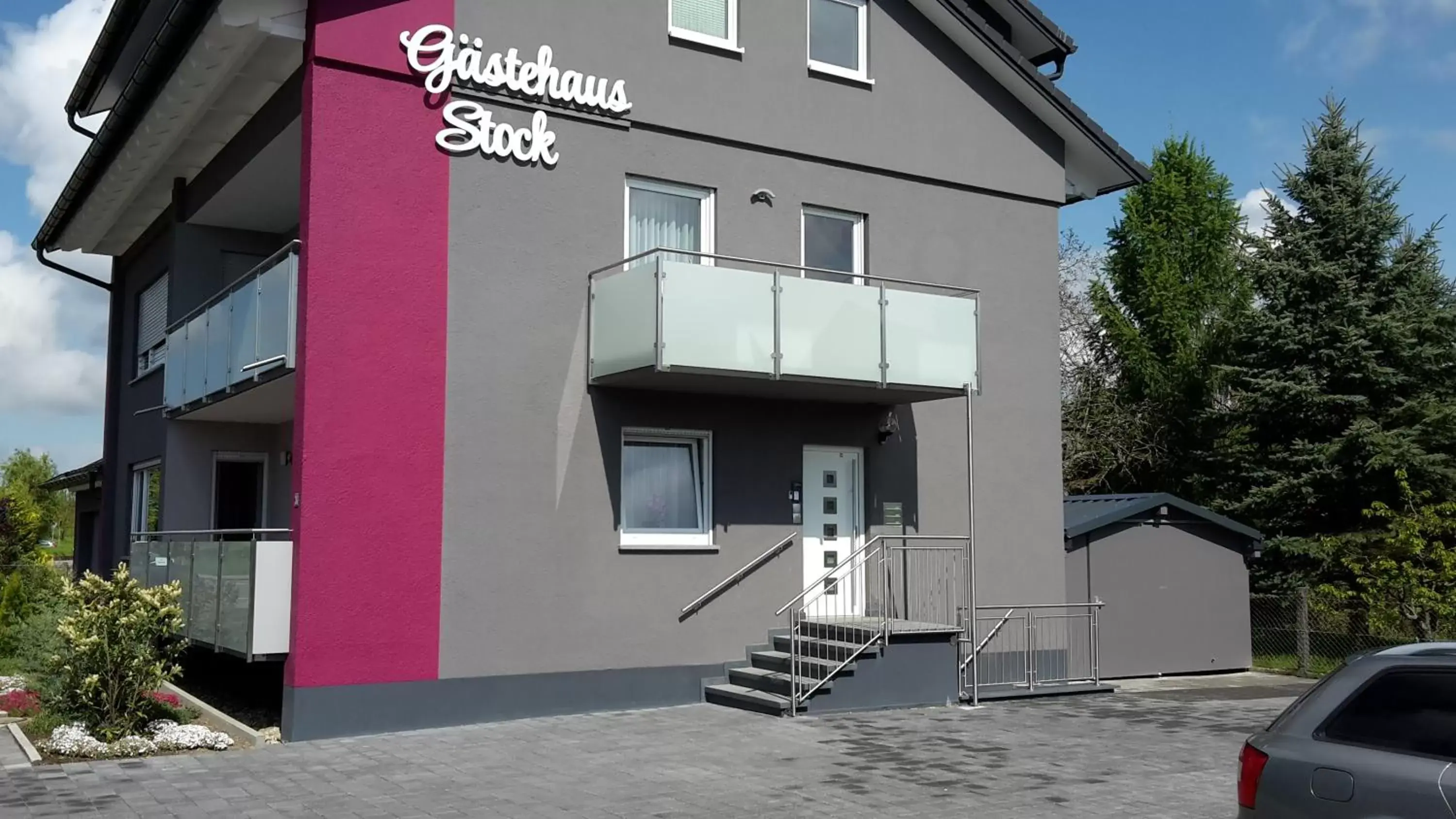 Facade/entrance, Property Building in Gästehaus Stock
