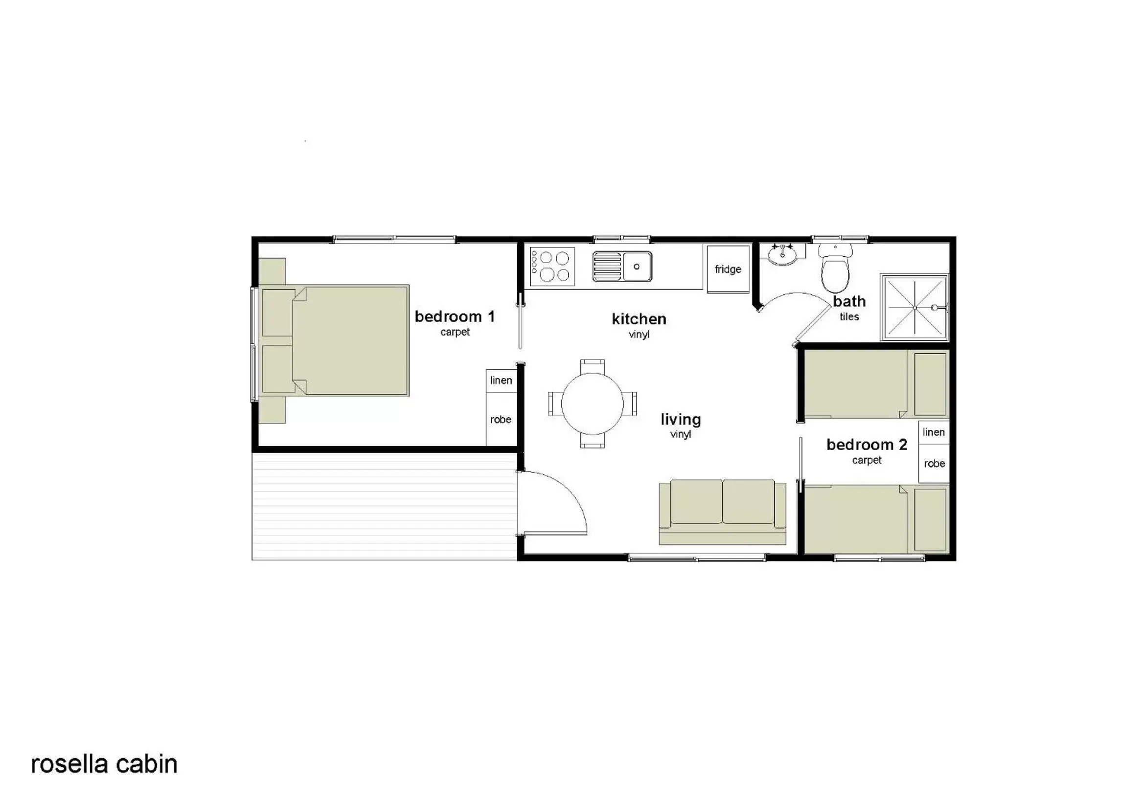 Floor Plan in Alivio Tourist Park Canberra