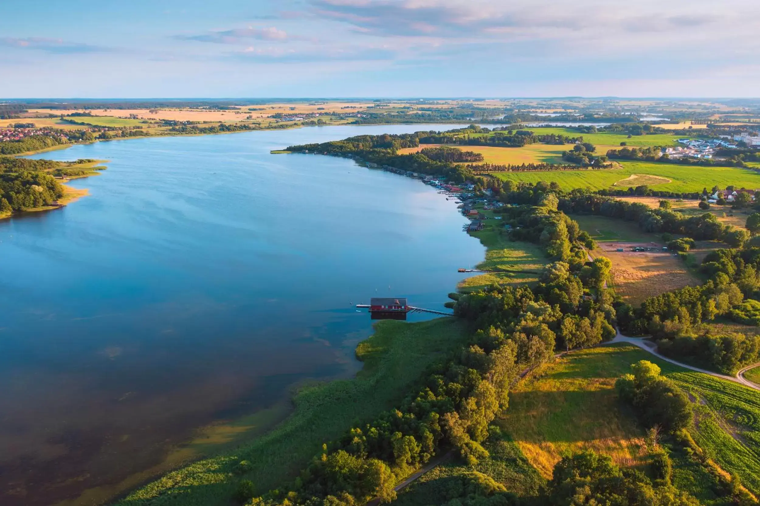 Area and facilities, Bird's-eye View in Strandhaus am Inselsee