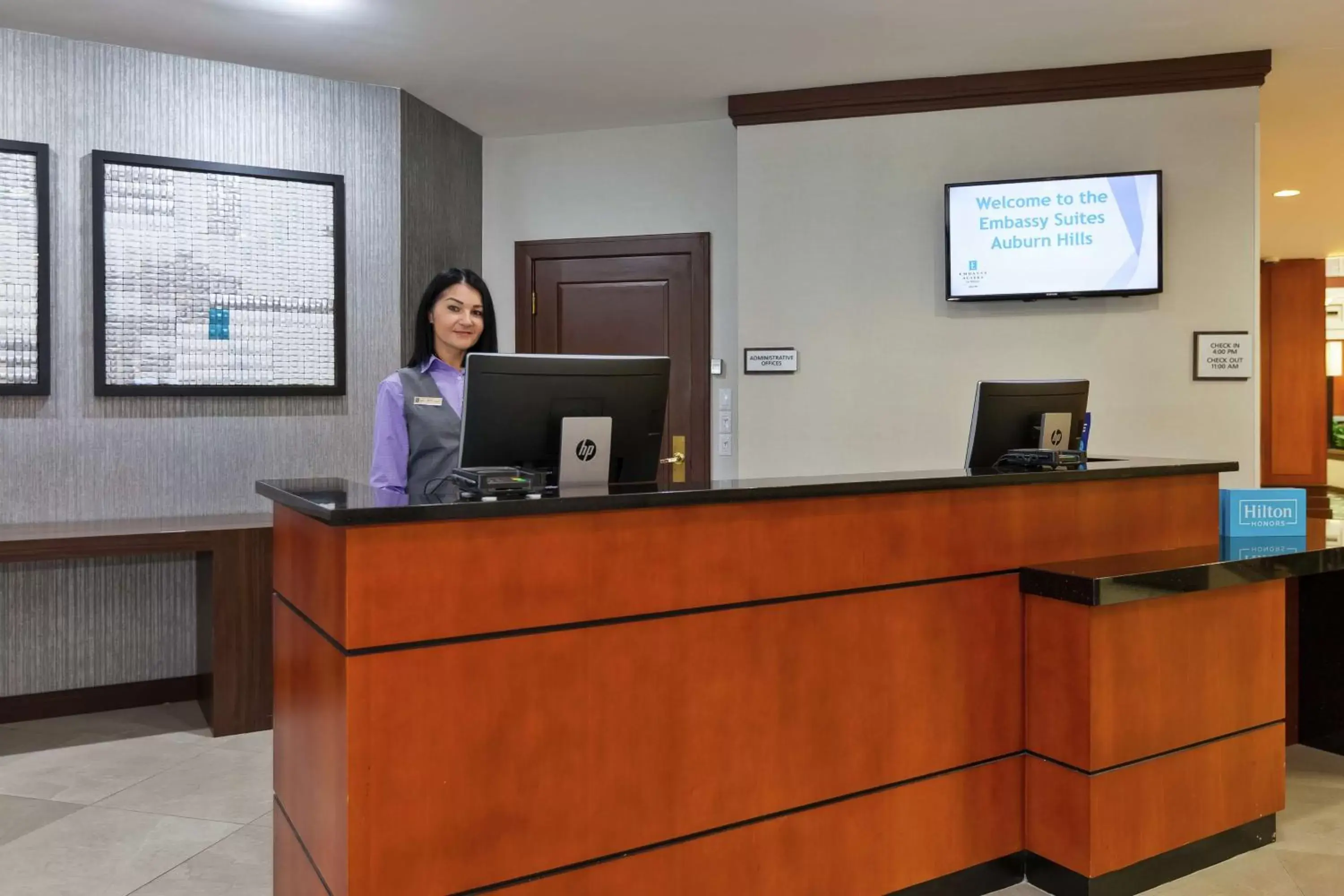 Lobby or reception, Lobby/Reception in Embassy Suites by Hilton Auburn Hills