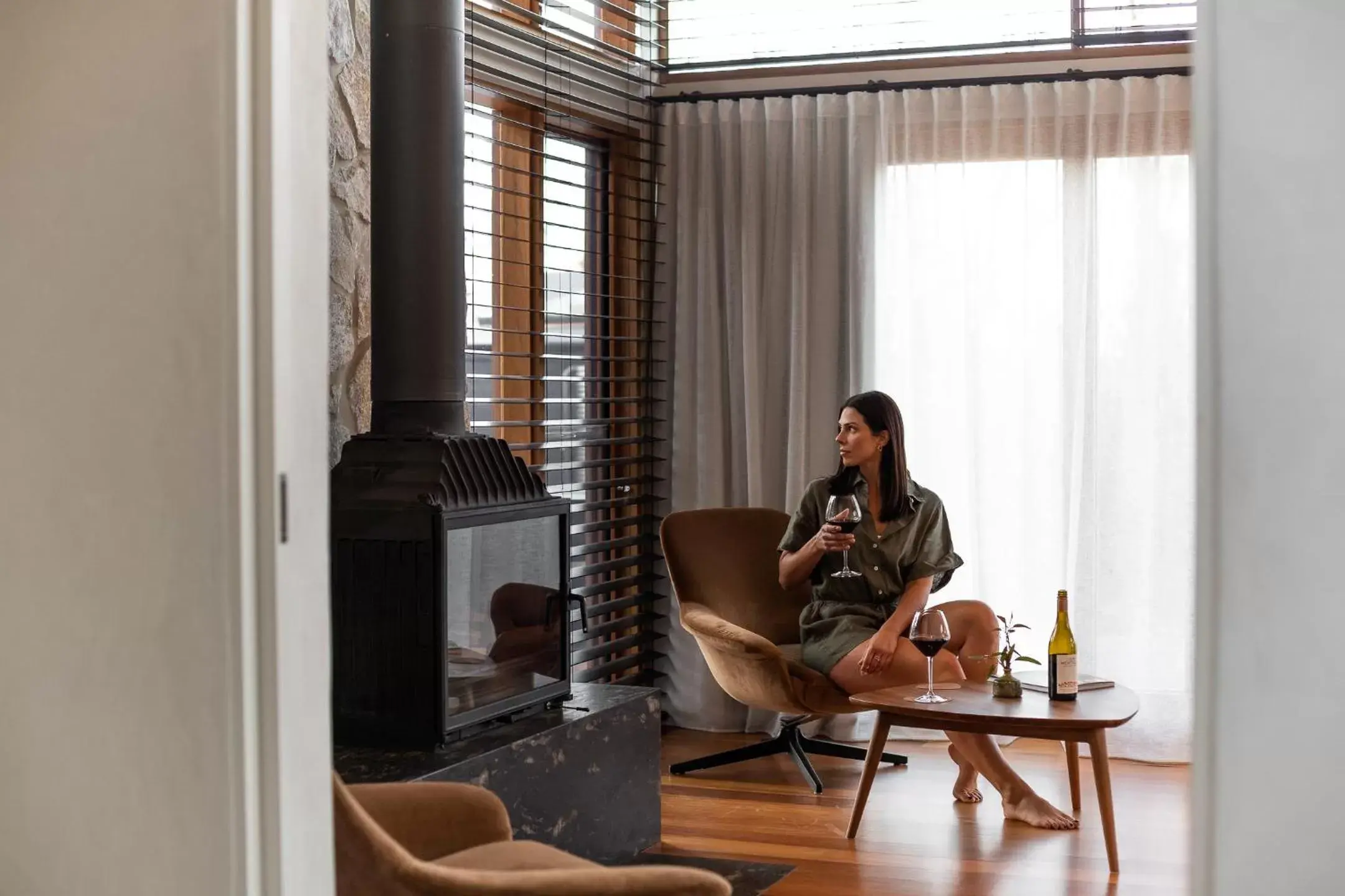 Living room in Chalets at Blackheath