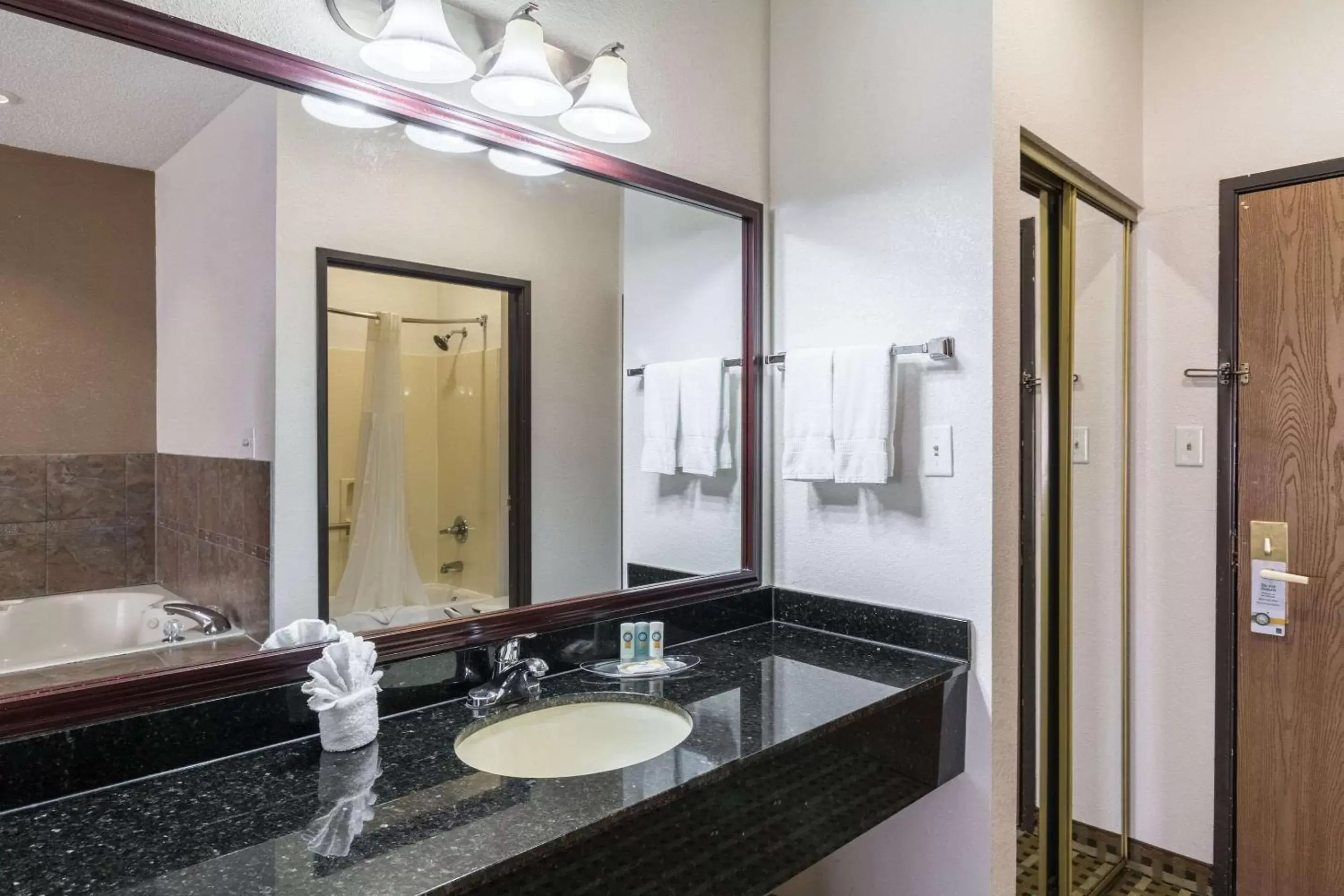 Bathroom in Quality Suites, Ft Worth Burleson