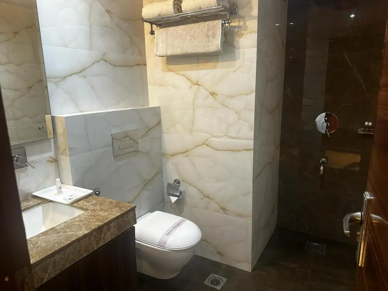 Shower, Bathroom in Hotel Ramhan Palace