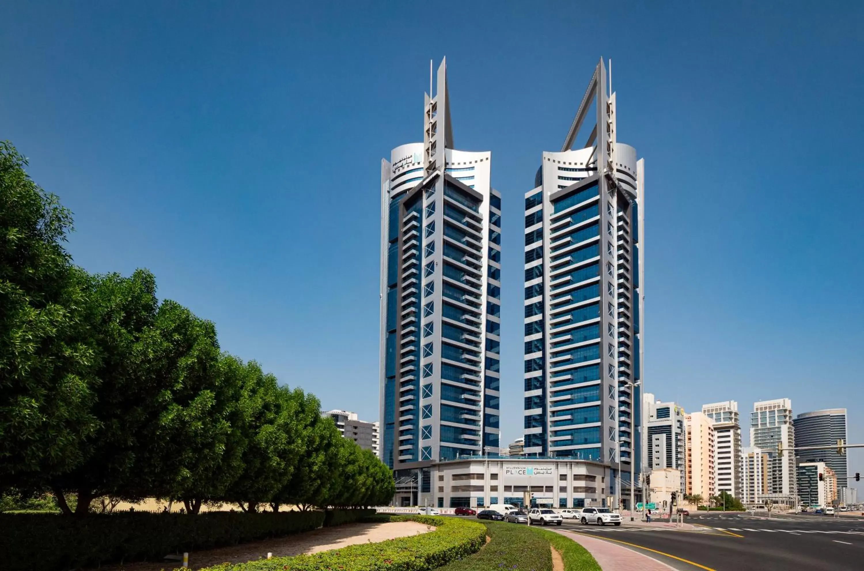 Street view in Millennium Place Barsha Heights Hotel Apartments