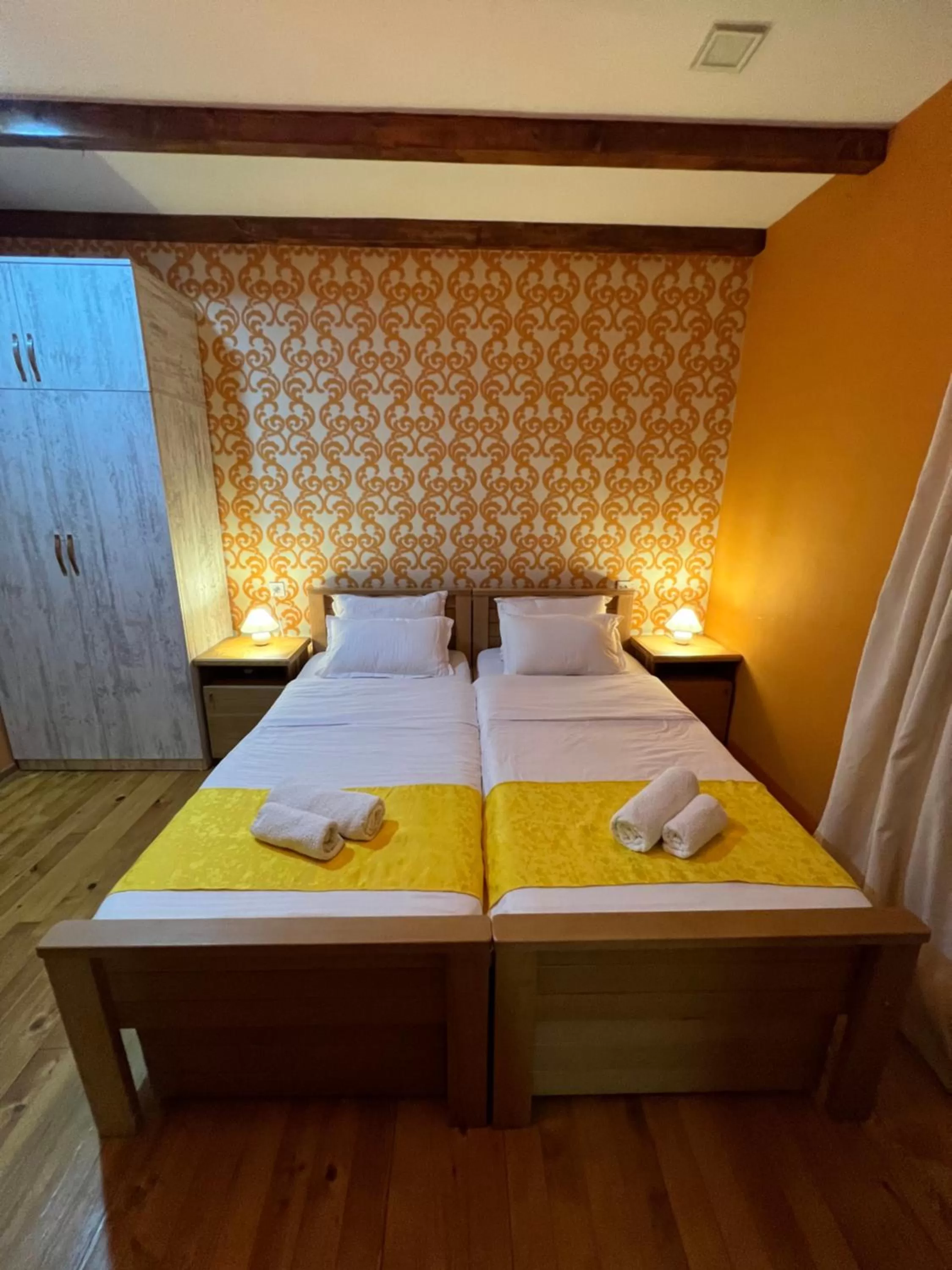 Bed in Borjomi Yellow Hotel