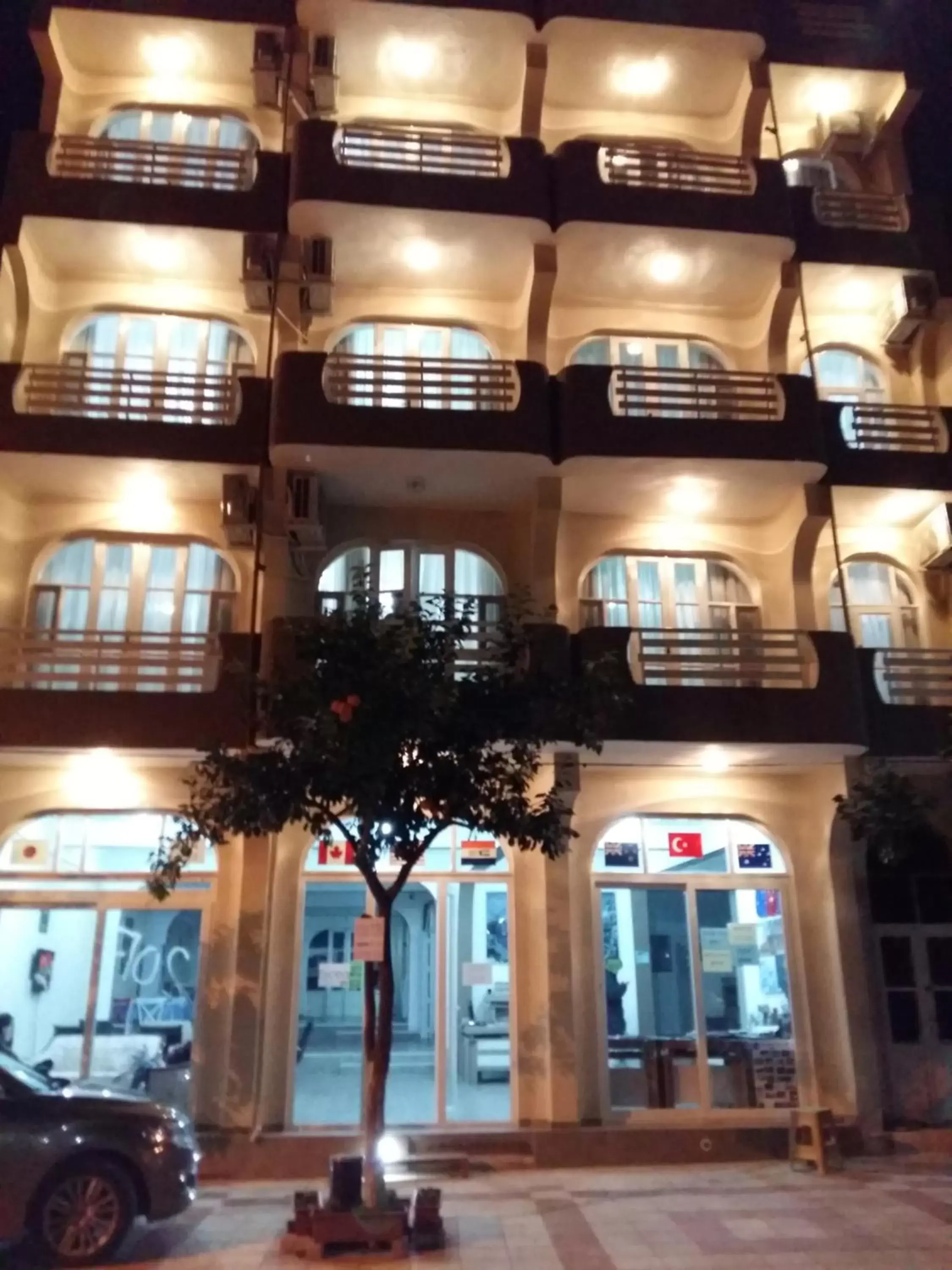 Night, Property Building in Nicea Hotel