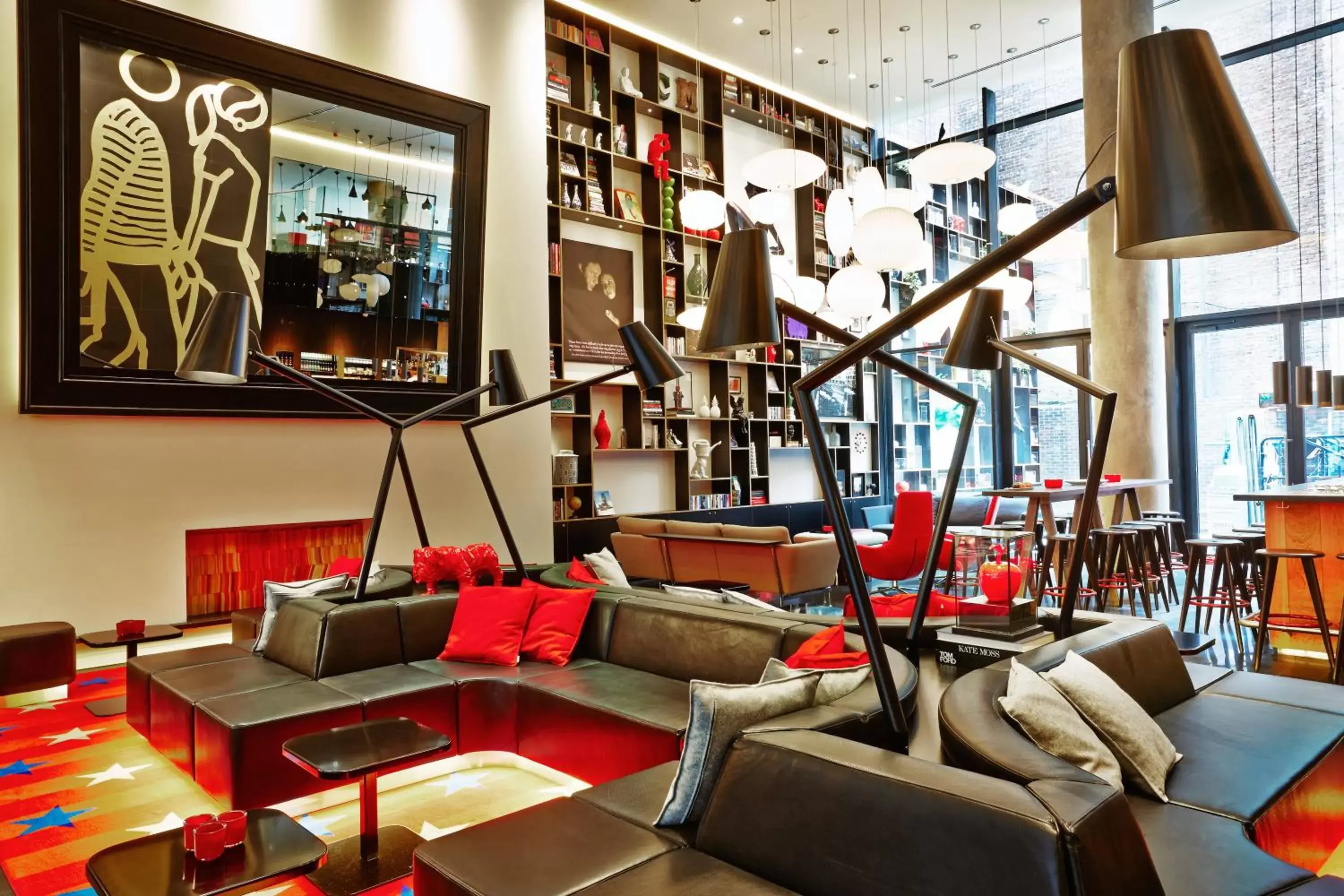 Lobby or reception, Fitness Center/Facilities in citizenM New York Times Square