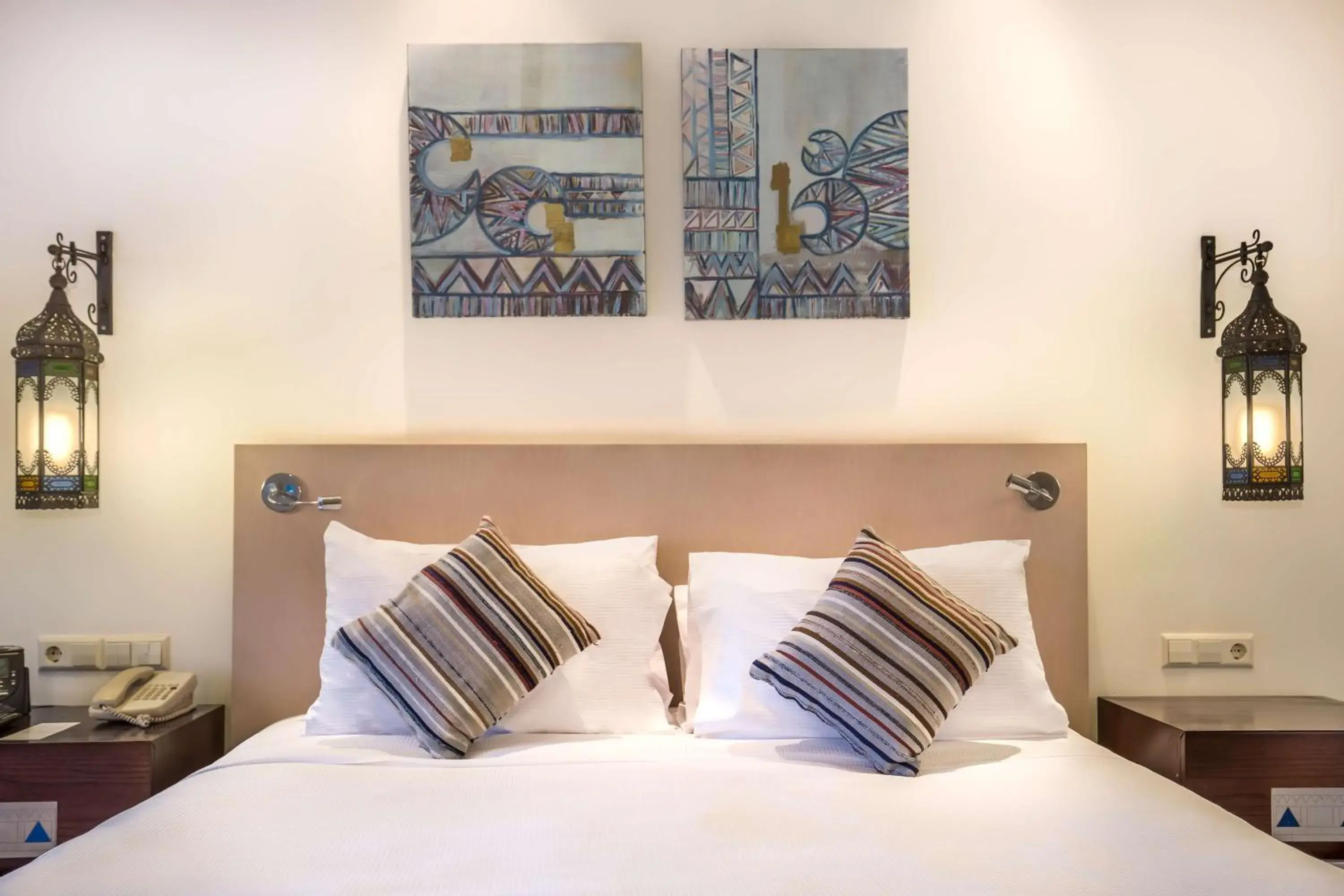 Bed in Hilton Marsa Alam Nubian Resort