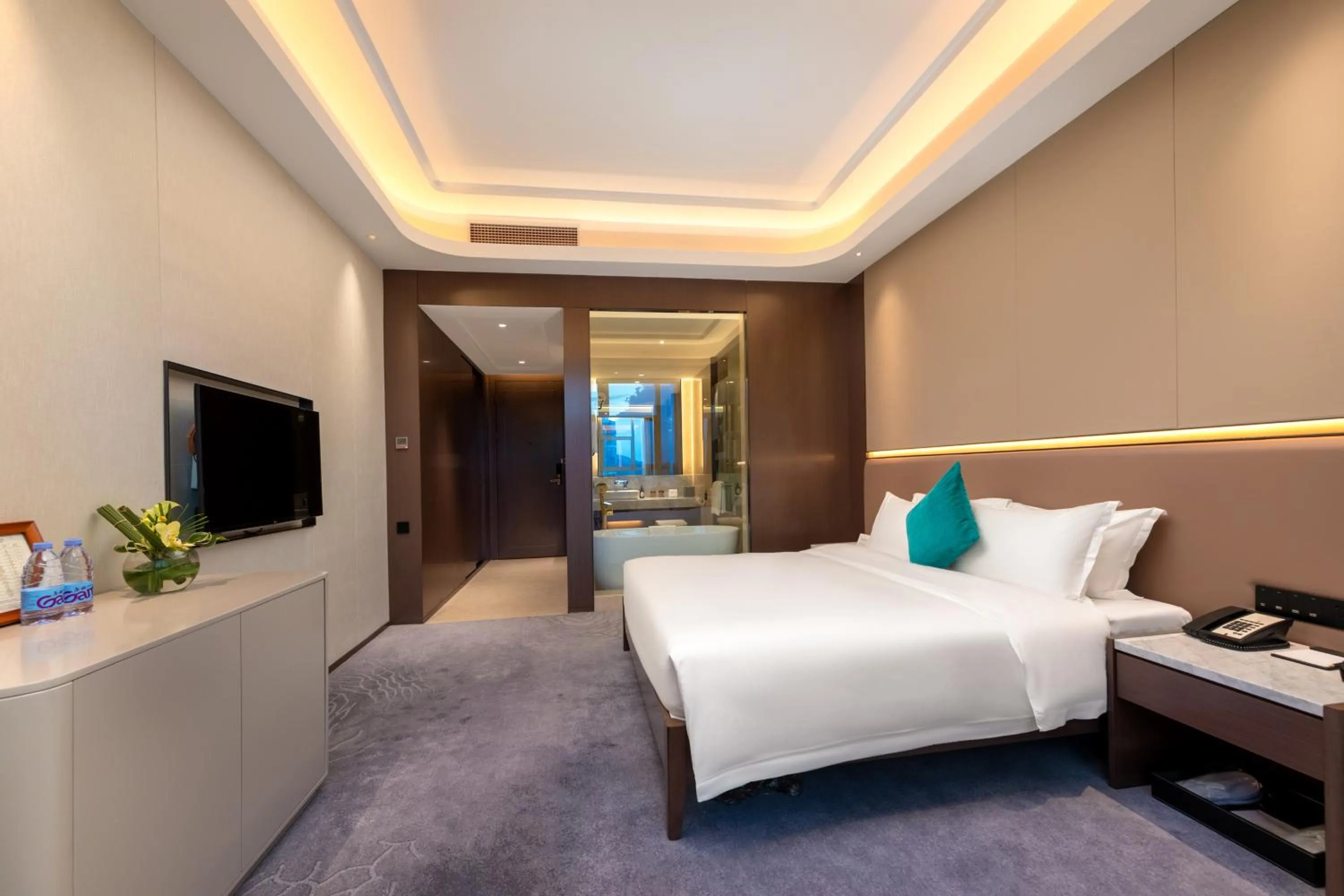 Bed in Honder International Hotel - Free shuttle bus between hotel and exhibition center during Canton Fair period