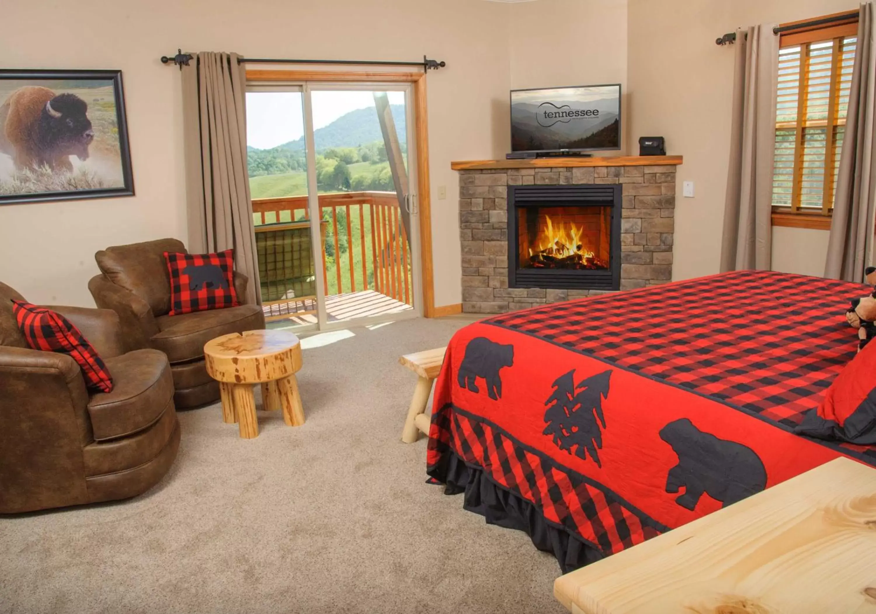 Seating Area in Berry Springs Lodge