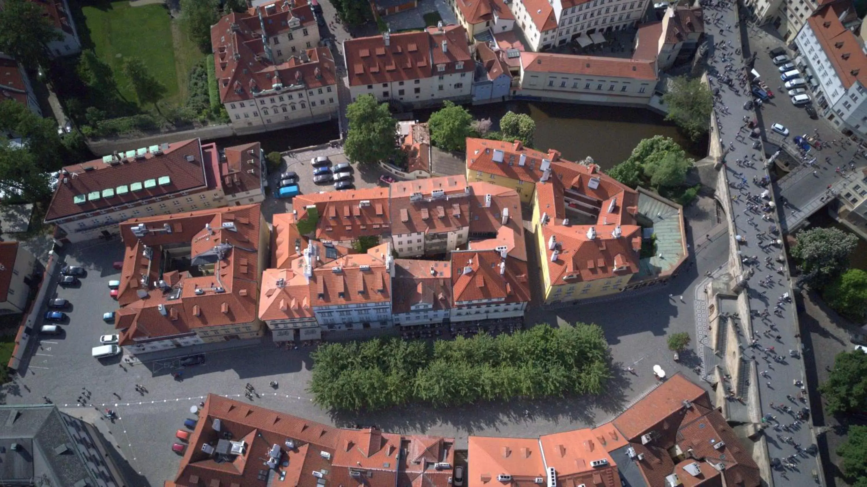 Spring, Bird's-eye View in Hotel At the Golden Scissors