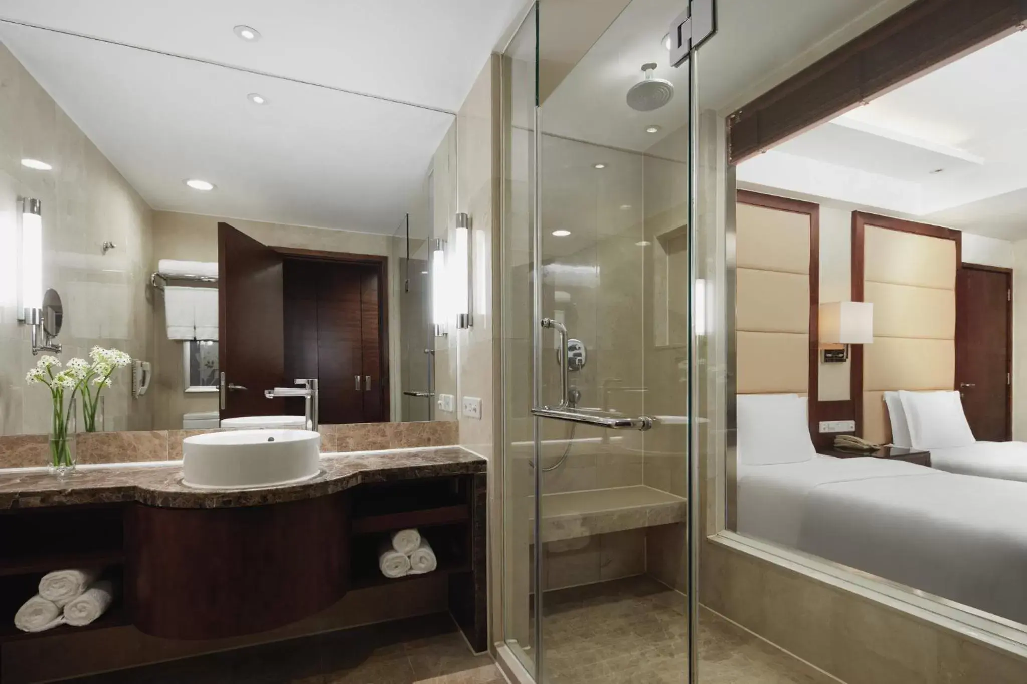 Photo of the whole room, Bathroom in Crowne Plaza Beijing International Airport, an IHG Hotel